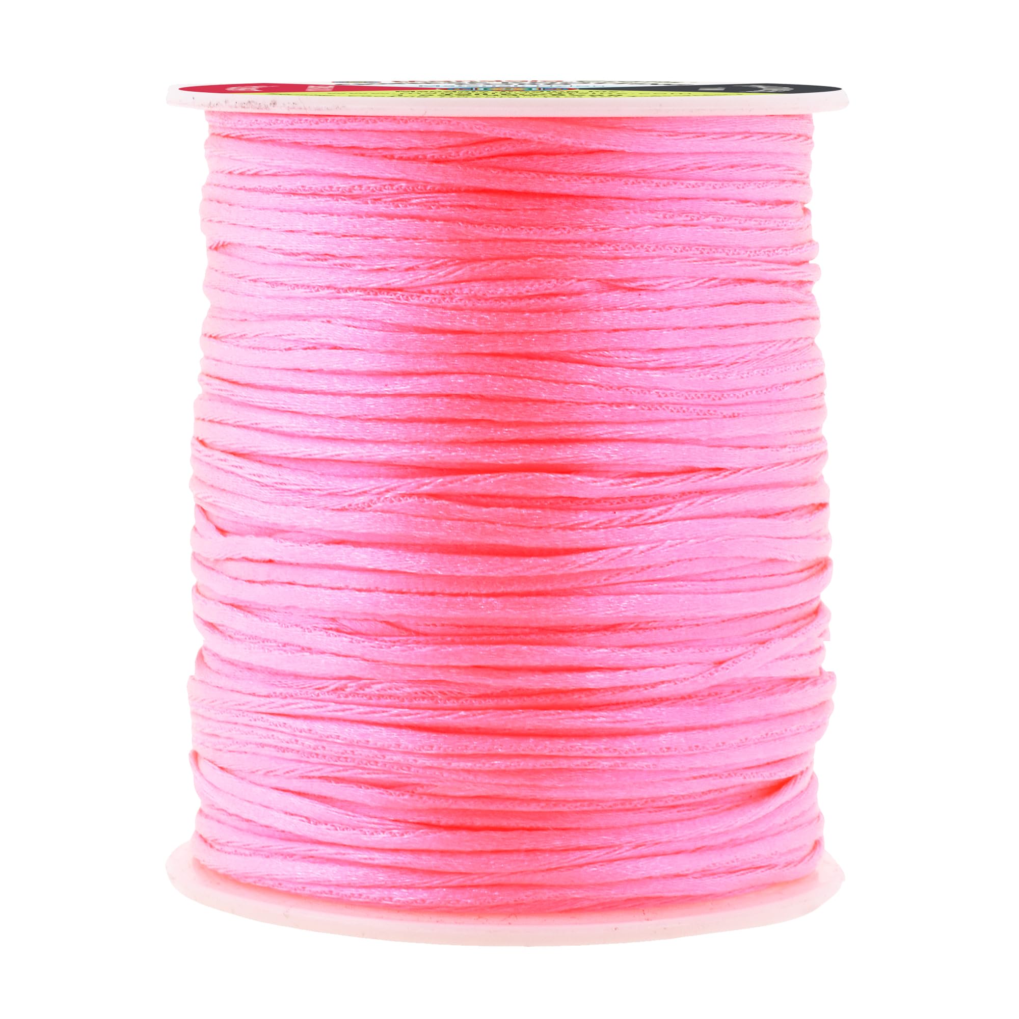 Mandala Crafts Satin Rattail Cord String from Nylon for Chinese Knot, Macrame, Trim, Jewelry Making