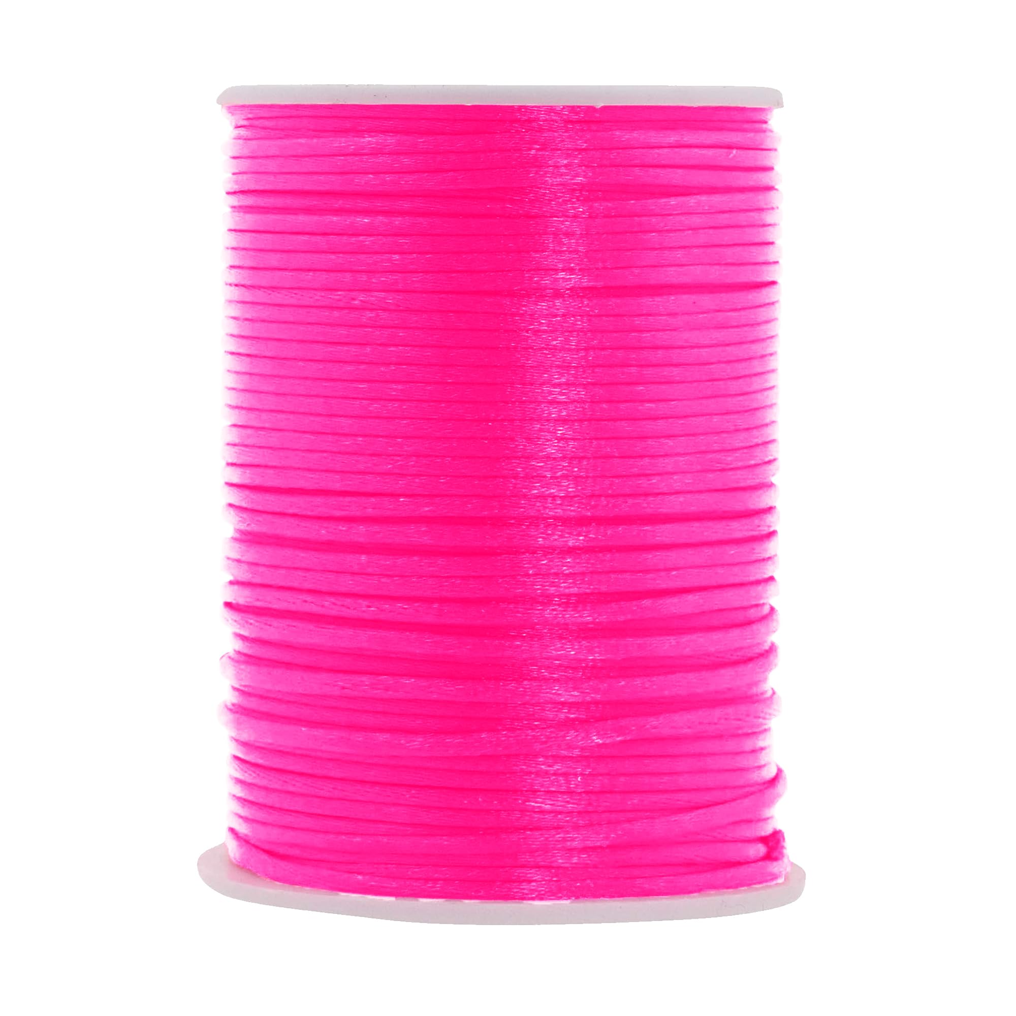 Mandala Crafts Satin Rattail Cord String from Nylon for Chinese Knot, Macrame, Trim, Jewelry Making