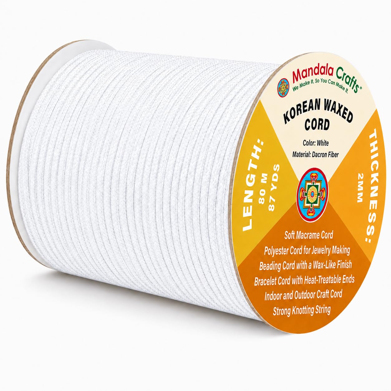 Korean Wax Cord for Jewelry Making | Durable for Outdoor, Polyester Waxed String, for Knotting, Braiding, Macrame, Beading, Necklaces, Earrings, Bracelets