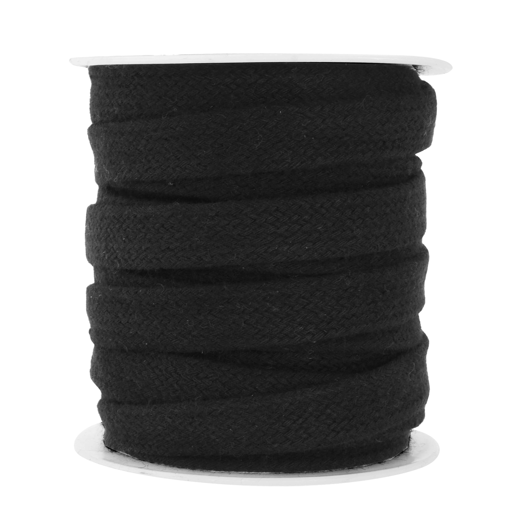 Mandala Crafts Flat Drawstring Cord Drawstring Replacement, 1/2 Inch 12mm 20 YDs Soft Drawstring Cotton Draw Cord Hoodie Sweatpants Drawcord Replacement