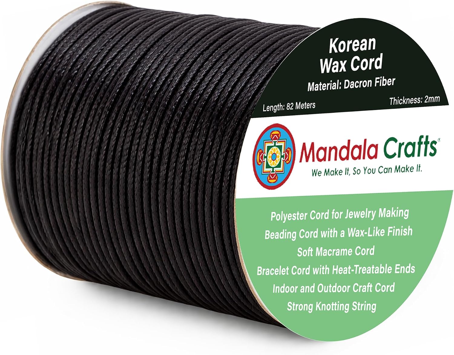Korean Wax Cord for Jewelry Making | Durable for Outdoor, Polyester Waxed String, for Knotting, Braiding, Macrame, Beading, Necklaces, Earrings, Bracelets