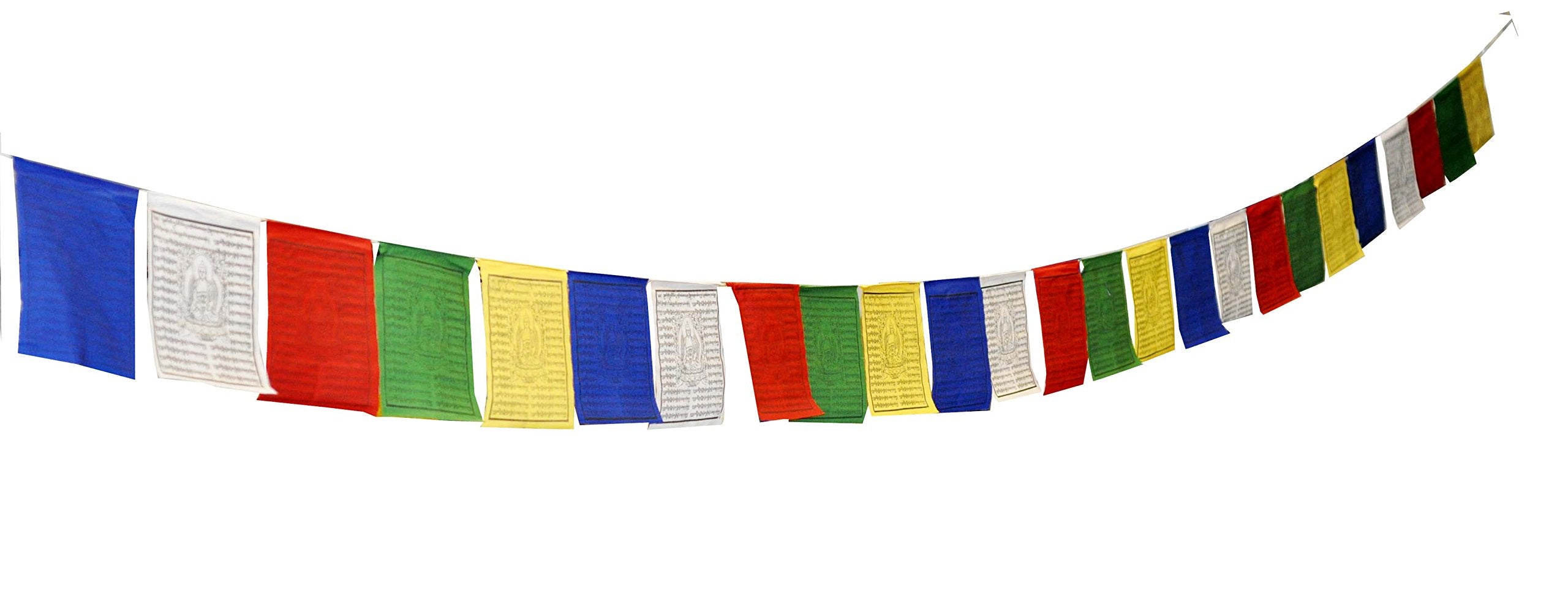 Mandala Crafts Large Tibetan Prayer Flags Outdoor Large Lungta - Nepalese Prayer Flags - Prayer Flag Banner Large Medicine Buddha Prayer Flags