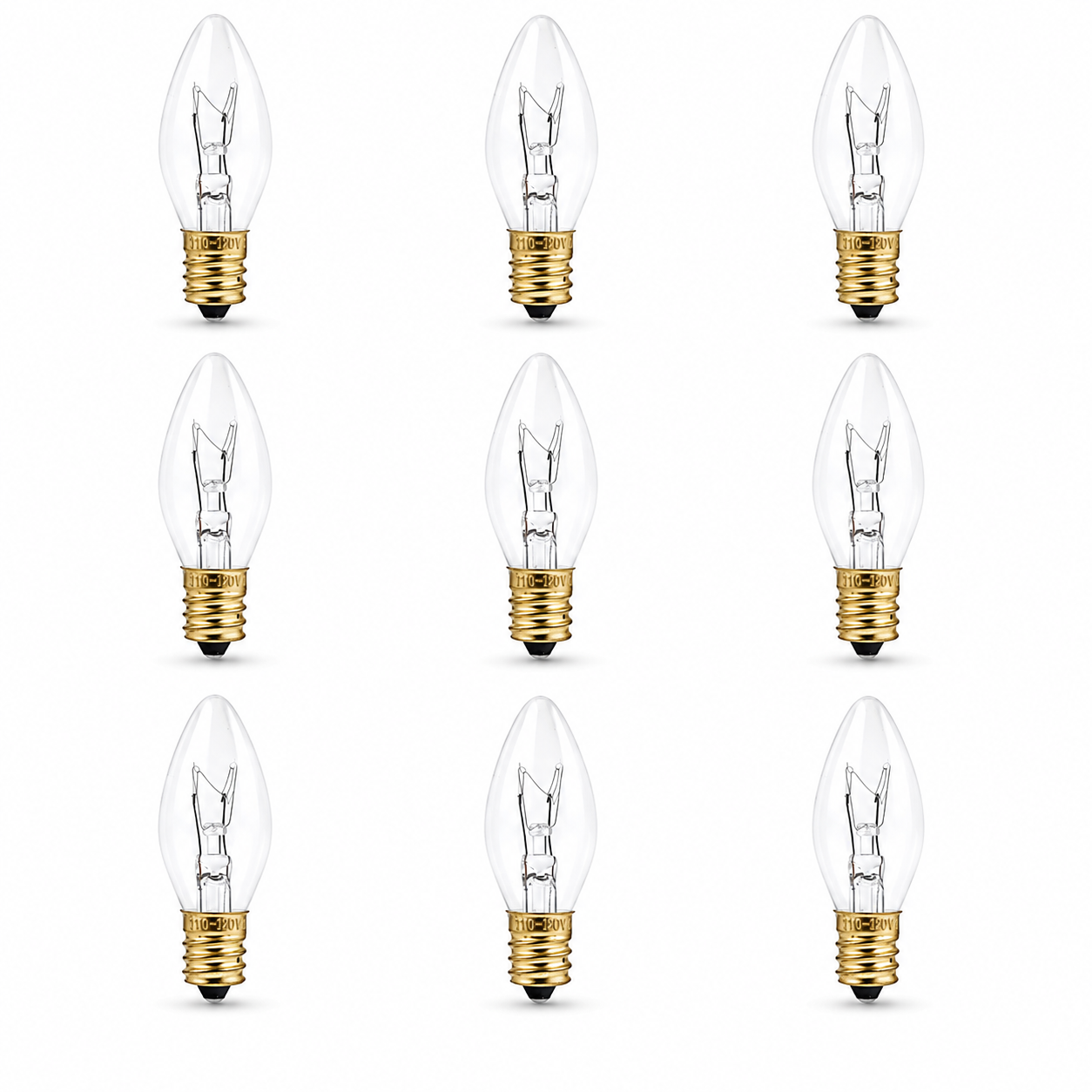 Mandala Crafts 7W E12 C7 Bulbs for Wax Warmers & Himalayan Salt Lamps