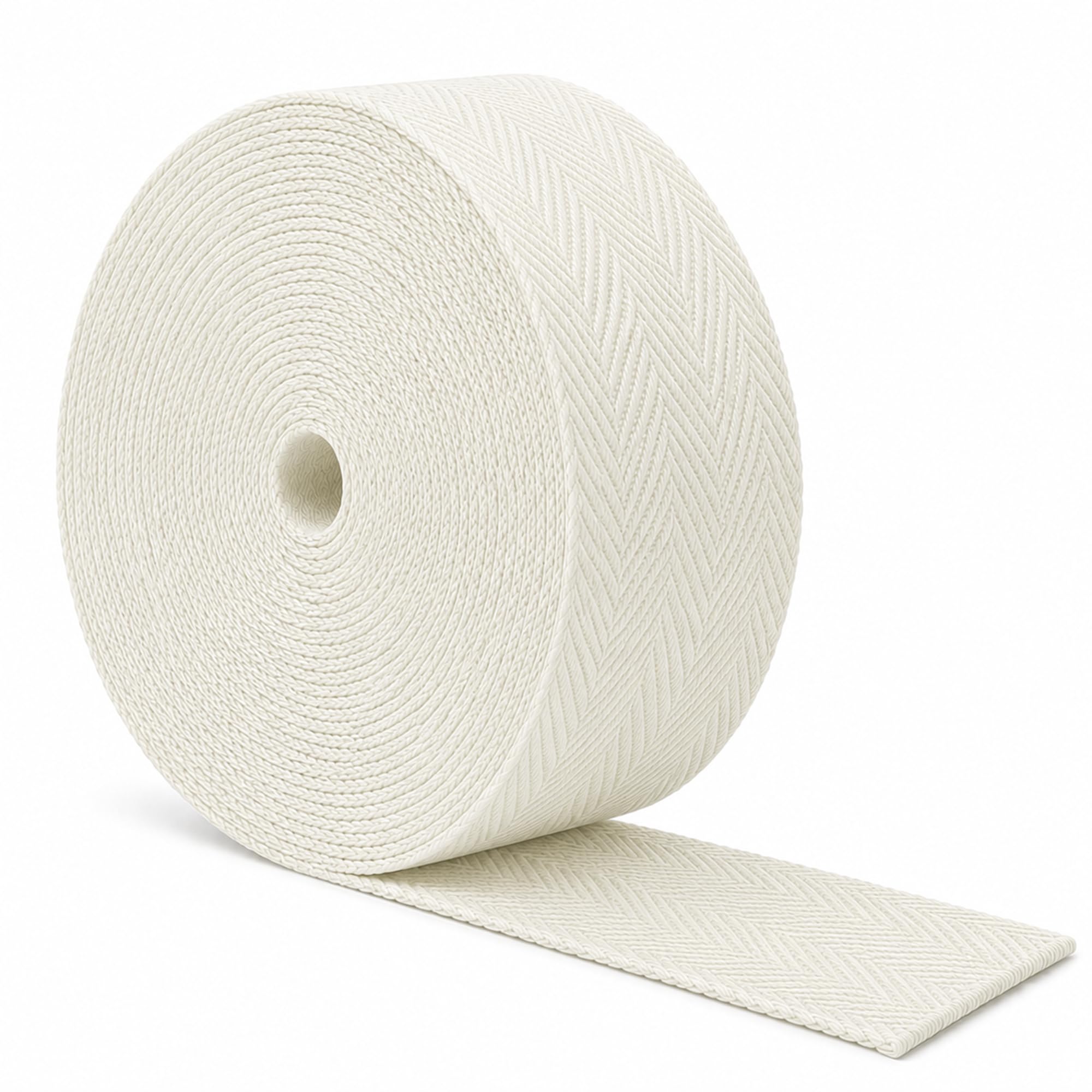Cotton Twill Tape - Cotton Ribbon Webbing - Soft Cotton Herringbone Tape Cloth Strap for Seam Binding Sewing Trimming