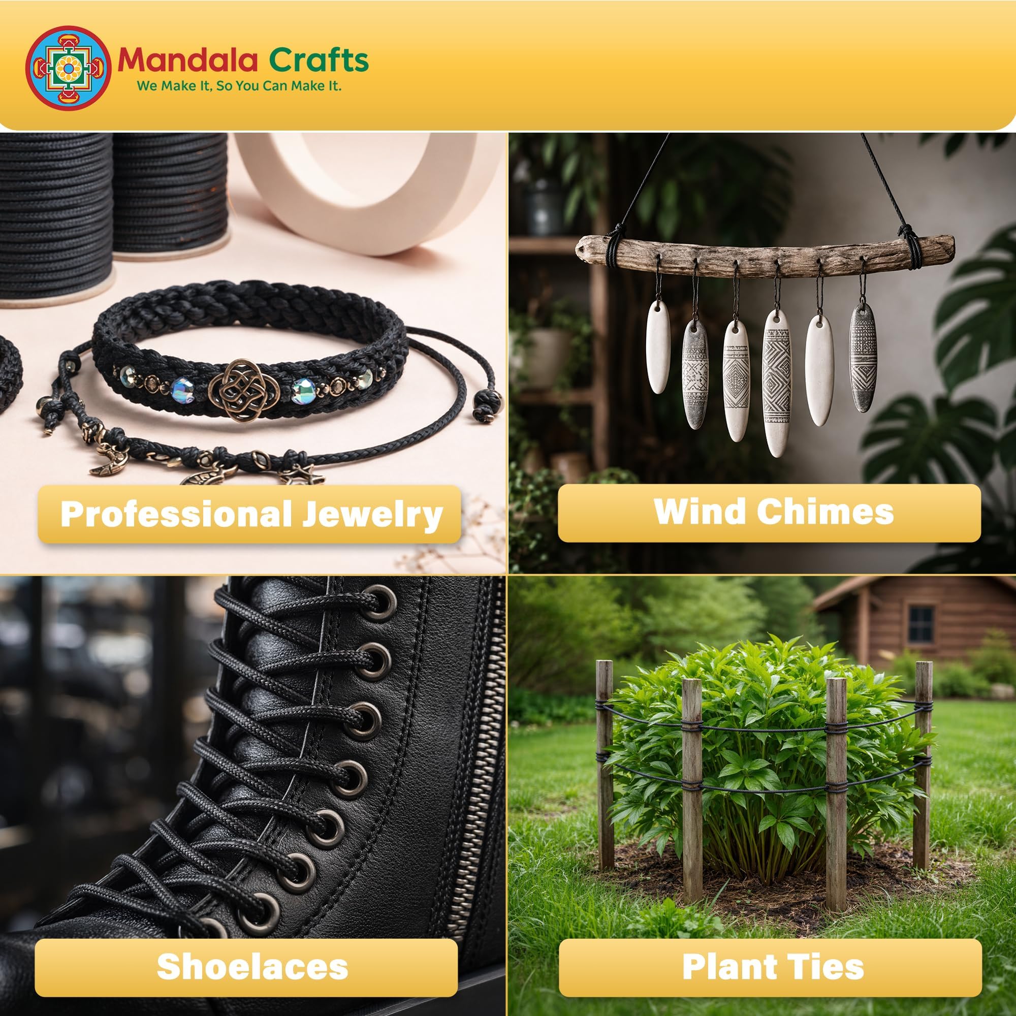 Korean Wax Cord for Jewelry Making | Durable for Outdoor, Polyester Waxed String, for Knotting, Braiding, Macrame, Beading, Necklaces, Earrings, Bracelets