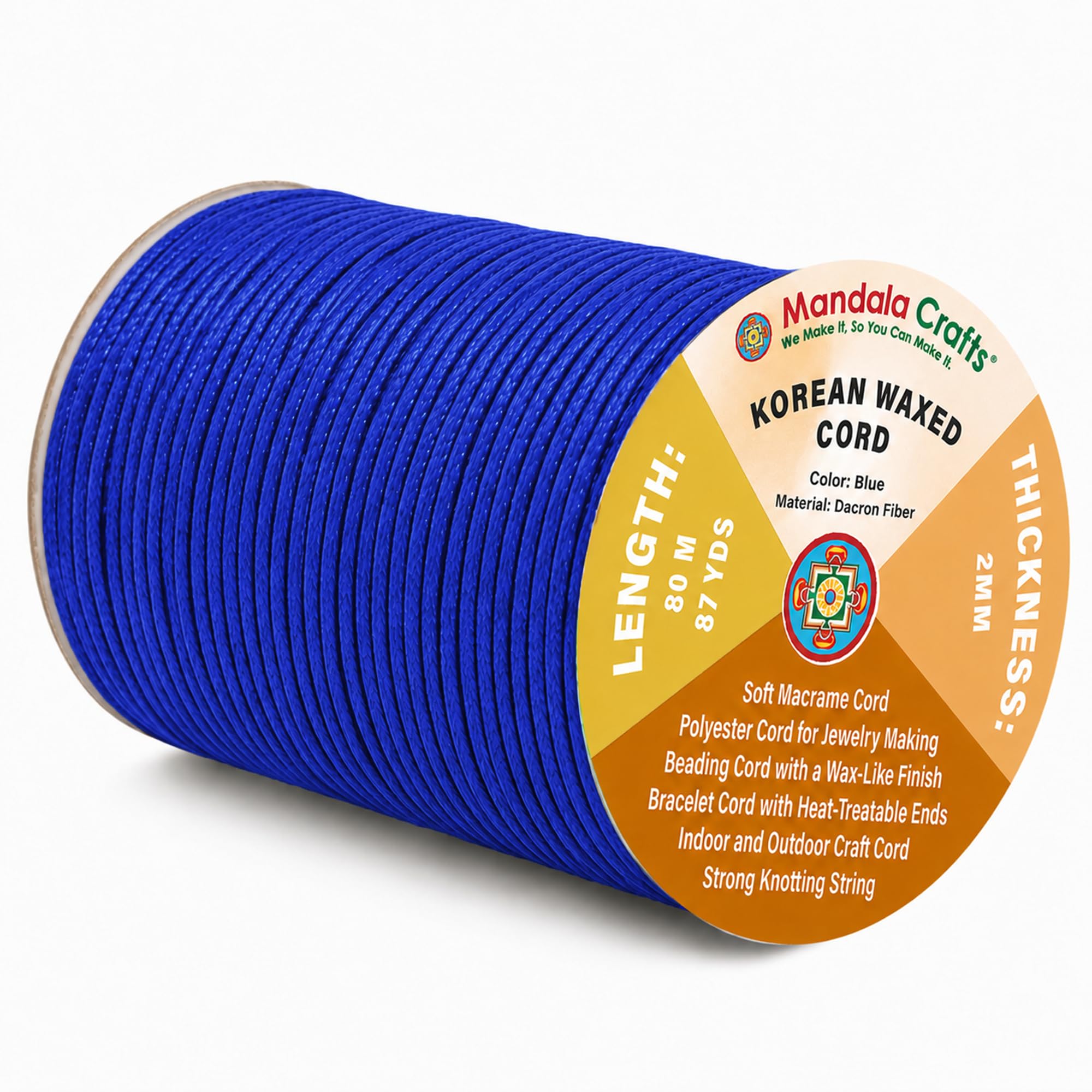 Korean Wax Cord for Jewelry Making | Durable for Outdoor, Polyester Waxed String, for Knotting, Braiding, Macrame, Beading, Necklaces, Earrings, Bracelets
