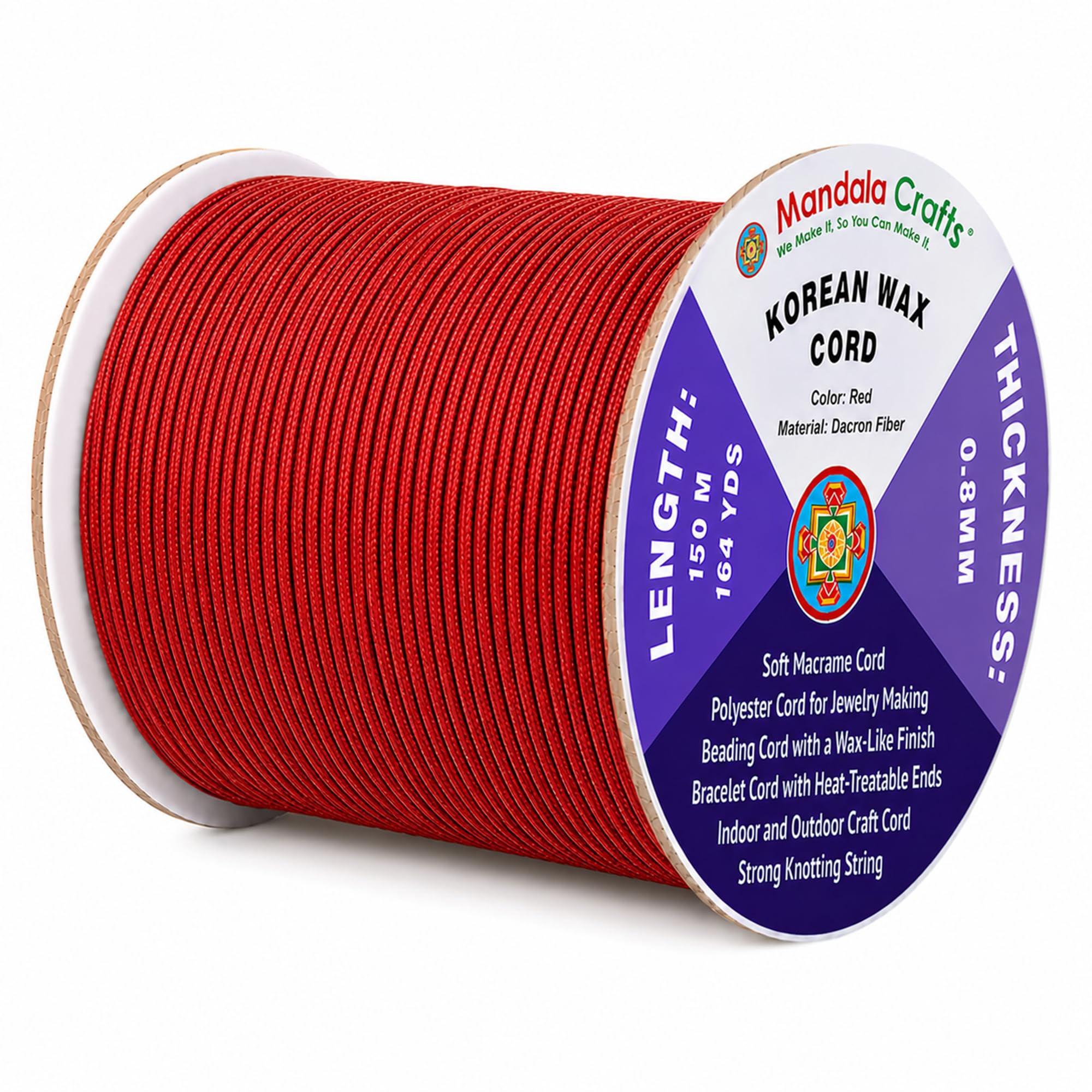 Korean Wax Cord for Jewelry Making | Durable for Outdoor, Polyester Waxed String, for Knotting, Braiding, Macrame, Beading, Necklaces, Earrings, Bracelets