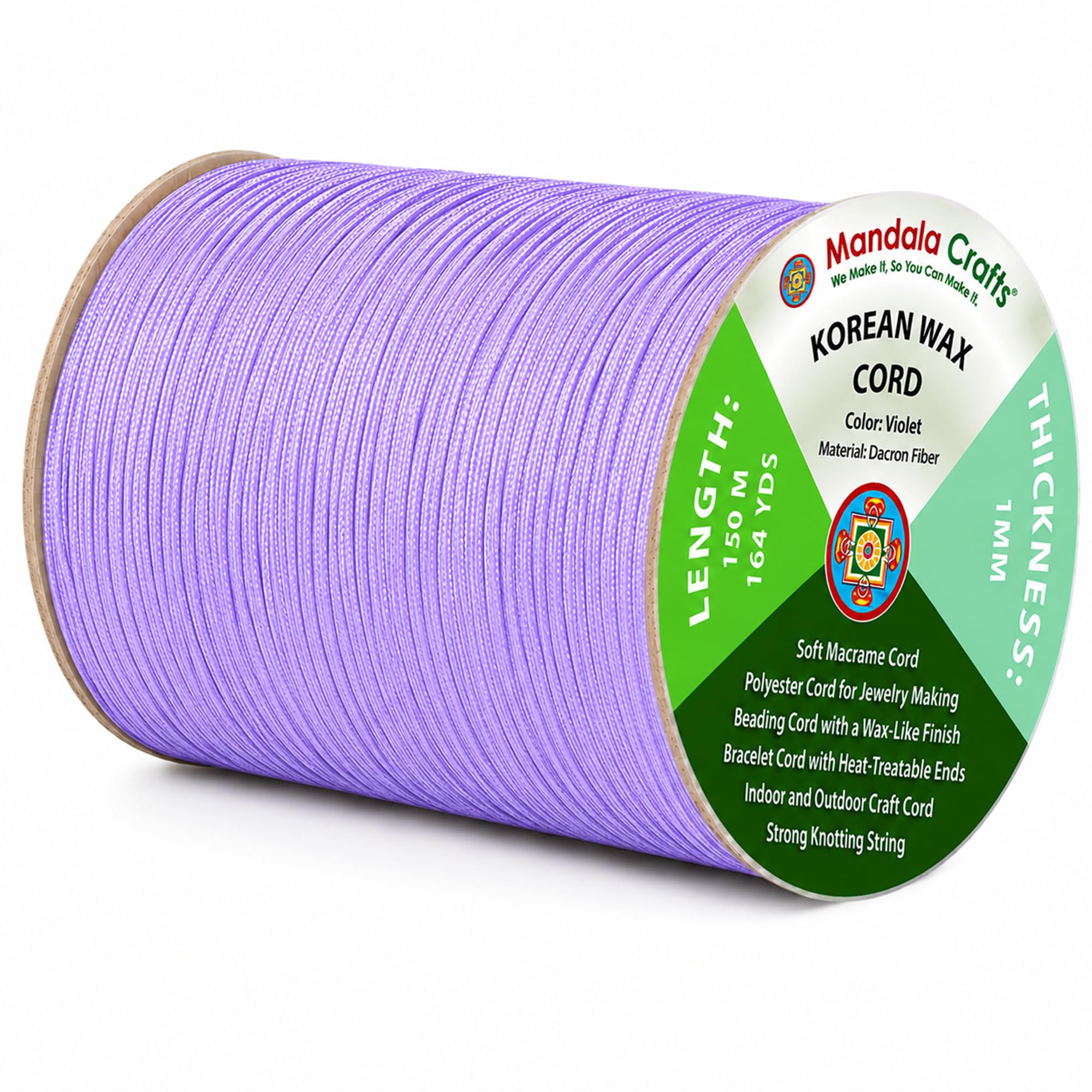 Korean Wax Cord for Jewelry Making | Durable for Outdoor, Polyester Waxed String, for Knotting, Braiding, Macrame, Beading, Necklaces, Earrings, Bracelets