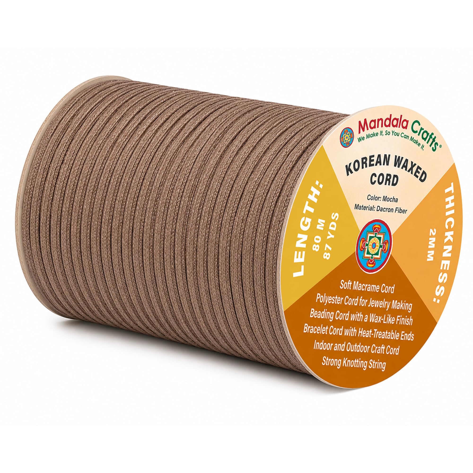 Korean Wax Cord for Jewelry Making | Durable for Outdoor, Polyester Waxed String, for Knotting, Braiding, Macrame, Beading, Necklaces, Earrings, Bracelets