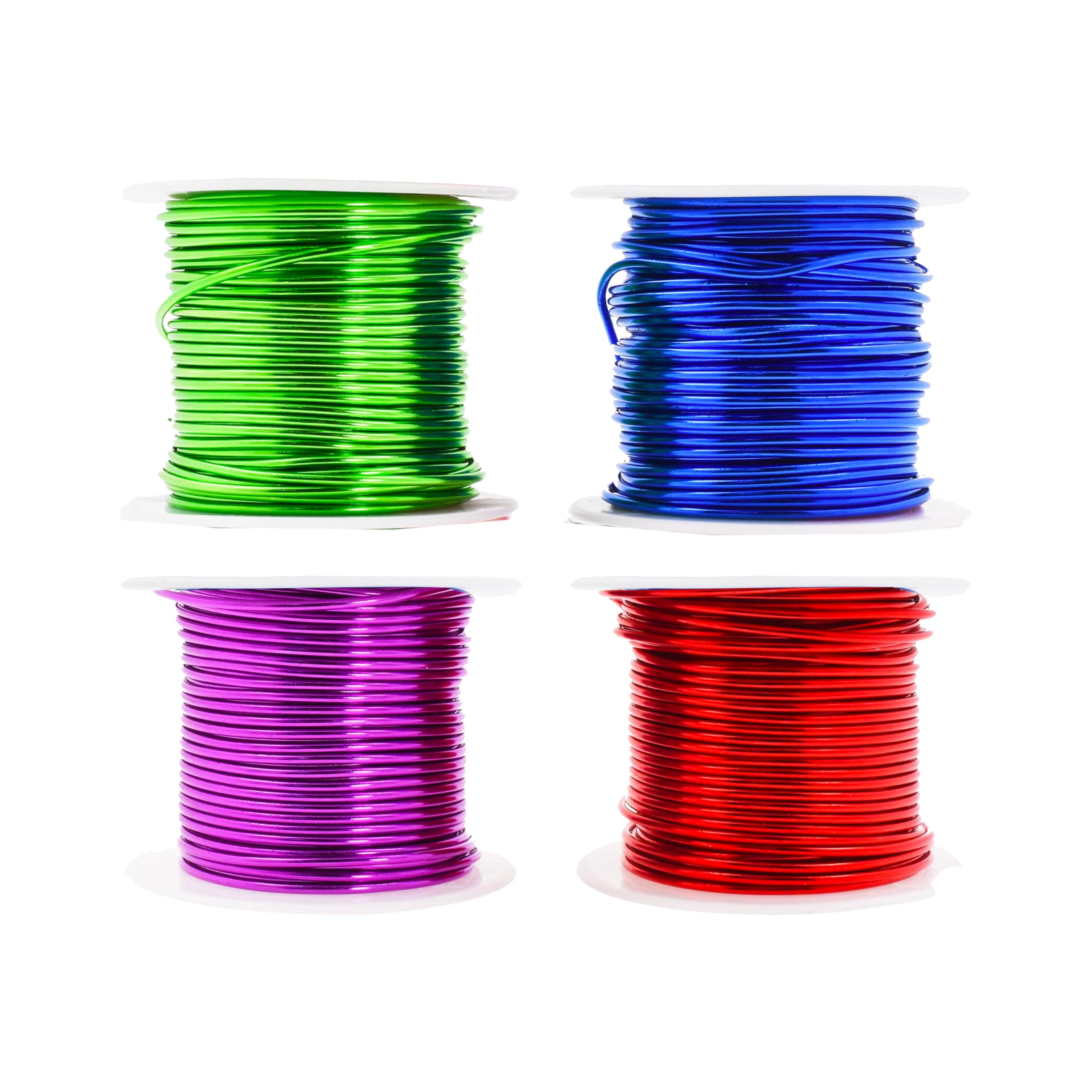 Mandala Crafts Anodized Aluminum Craft Wire for Jewelry Making - Bendable Flexible Crafting Wire 12 Gauge Wire Colored for Bonsai - Armature Wire for Sculpting