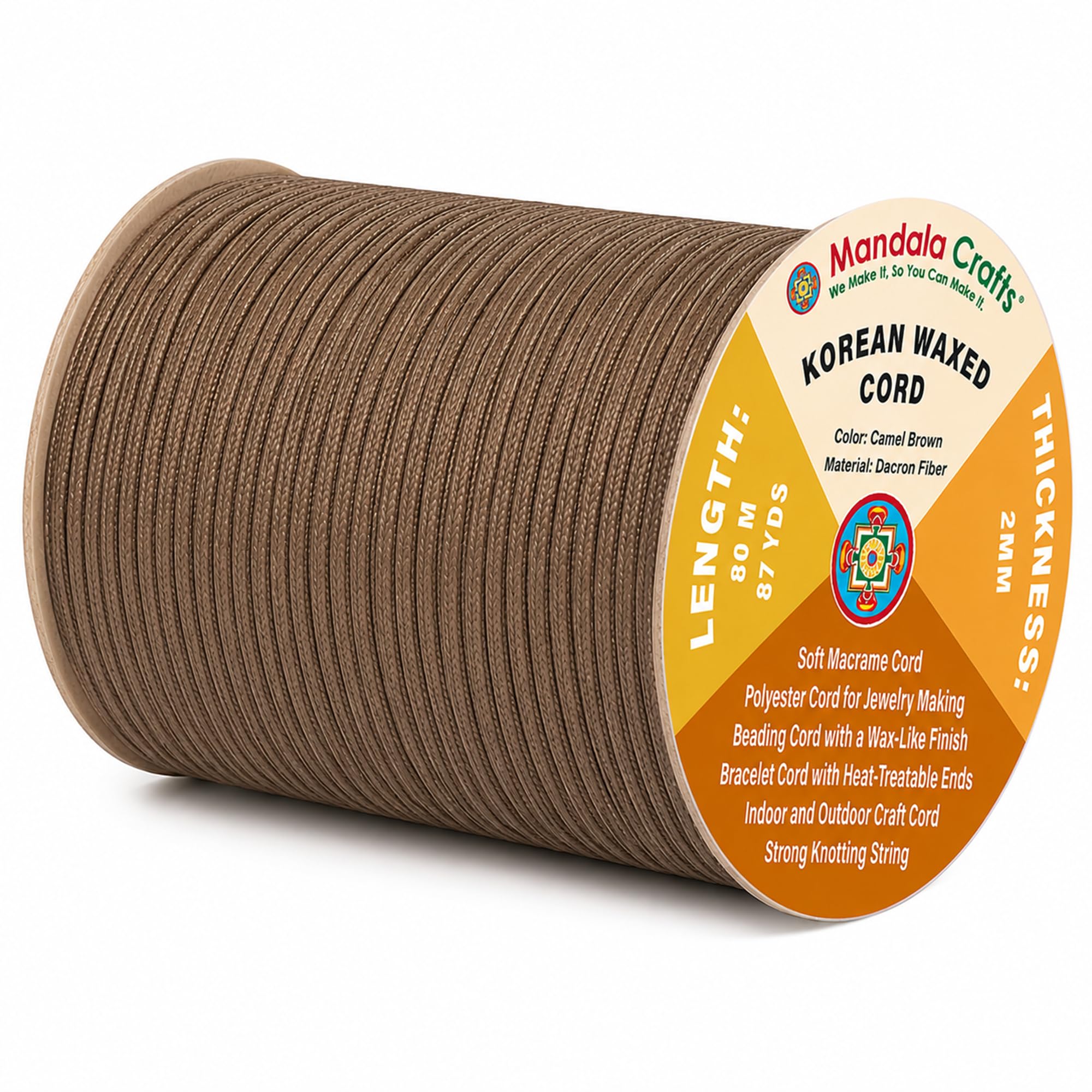 Korean Wax Cord for Jewelry Making | Durable for Outdoor, Polyester Waxed String, for Knotting, Braiding, Macrame, Beading, Necklaces, Earrings, Bracelets