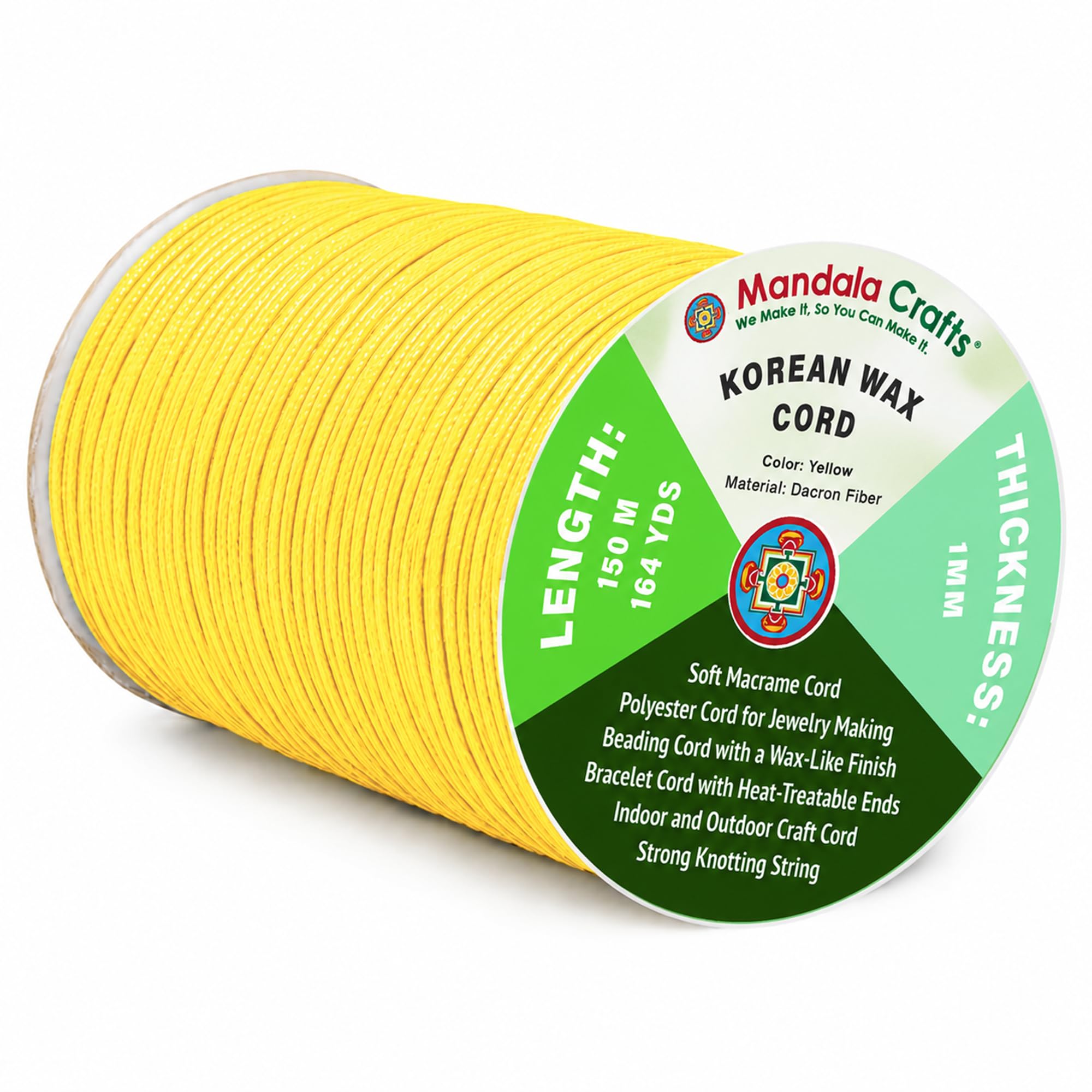 Korean Wax Cord for Jewelry Making | Durable for Outdoor, Polyester Waxed String, for Knotting, Braiding, Macrame, Beading, Necklaces, Earrings, Bracelets