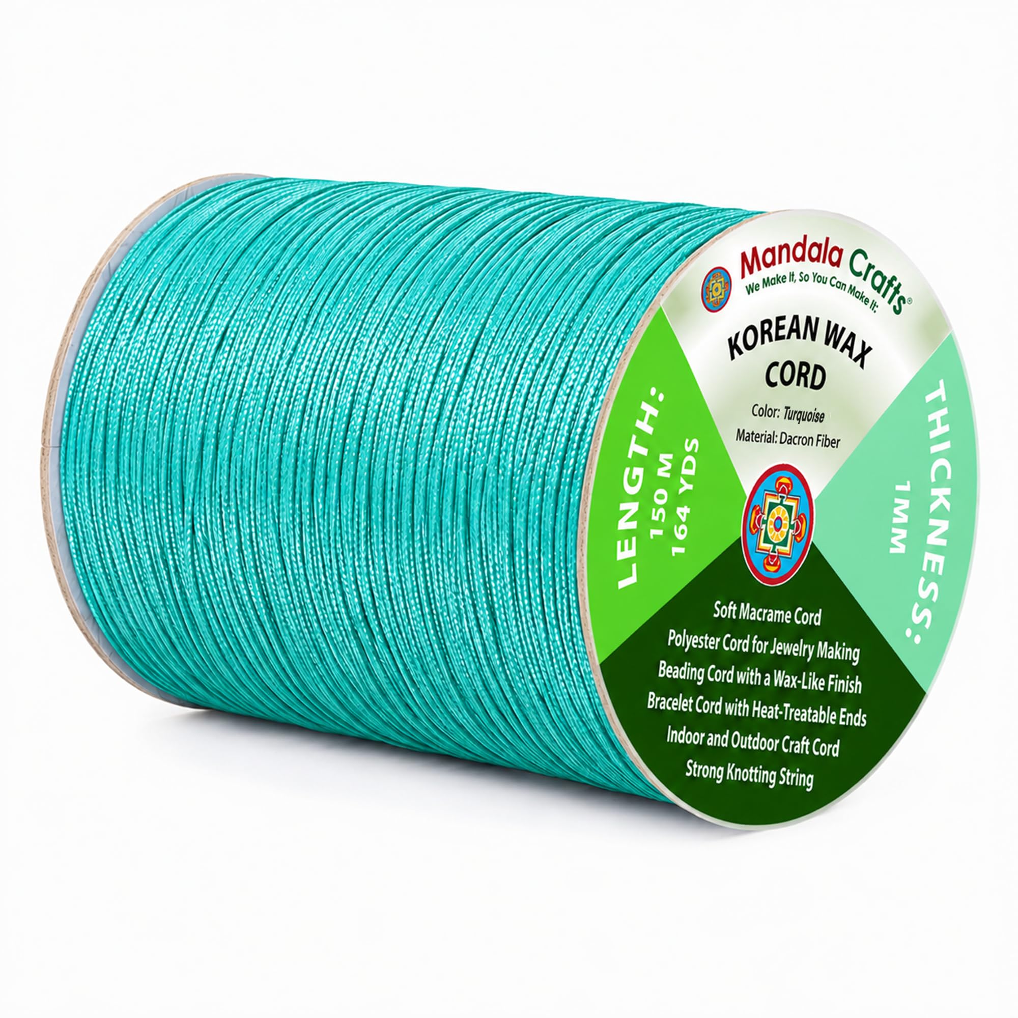 Korean Wax Cord for Jewelry Making | Durable for Outdoor, Polyester Waxed String, for Knotting, Braiding, Macrame, Beading, Necklaces, Earrings, Bracelets