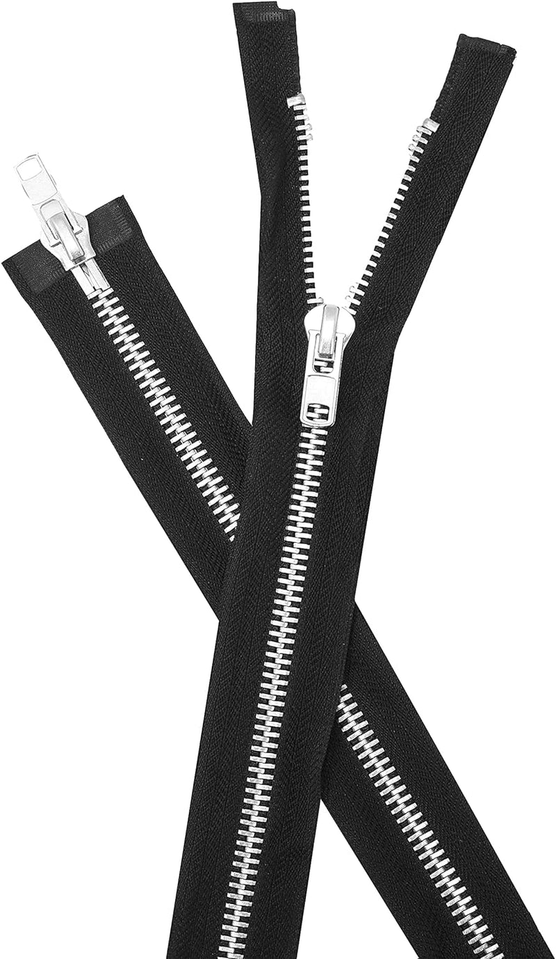 2 Way Zipper - Heavy Duty Two Way Zipper with Two Way Jacket Zipper Pull