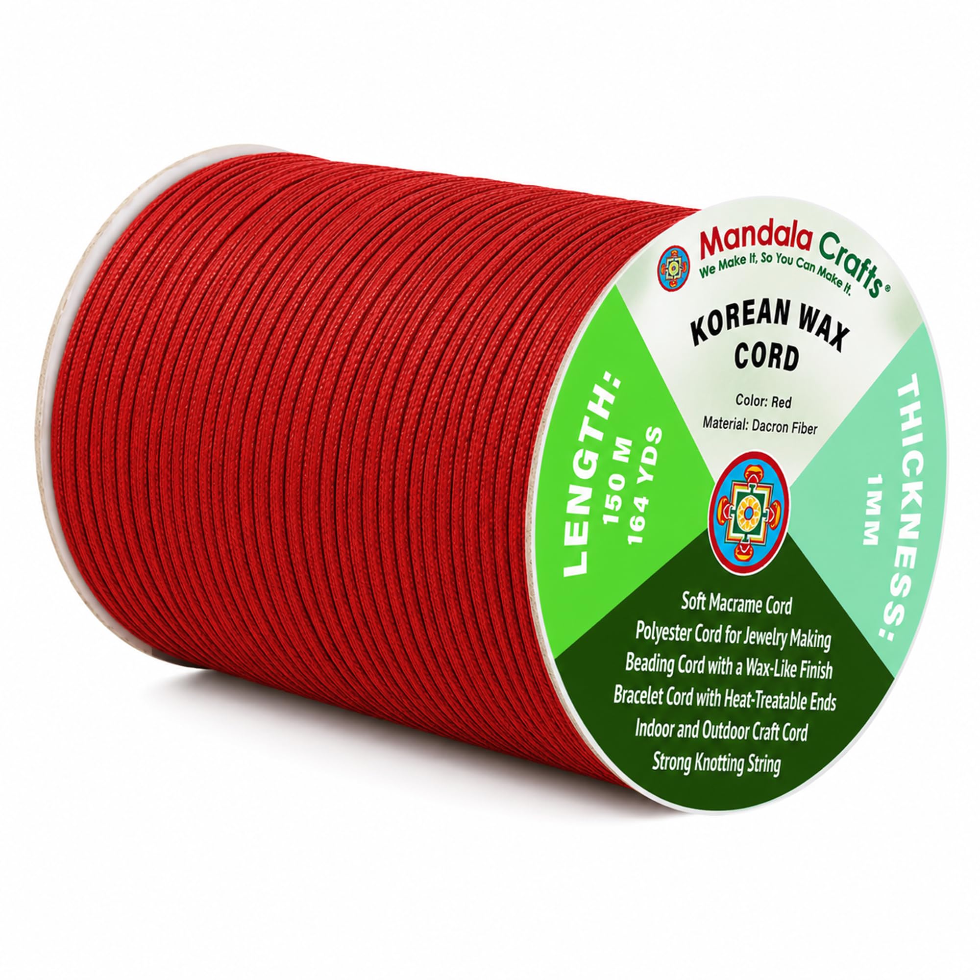 Korean Wax Cord for Jewelry Making | Durable for Outdoor, Polyester Waxed String, for Knotting, Braiding, Macrame, Beading, Necklaces, Earrings, Bracelets
