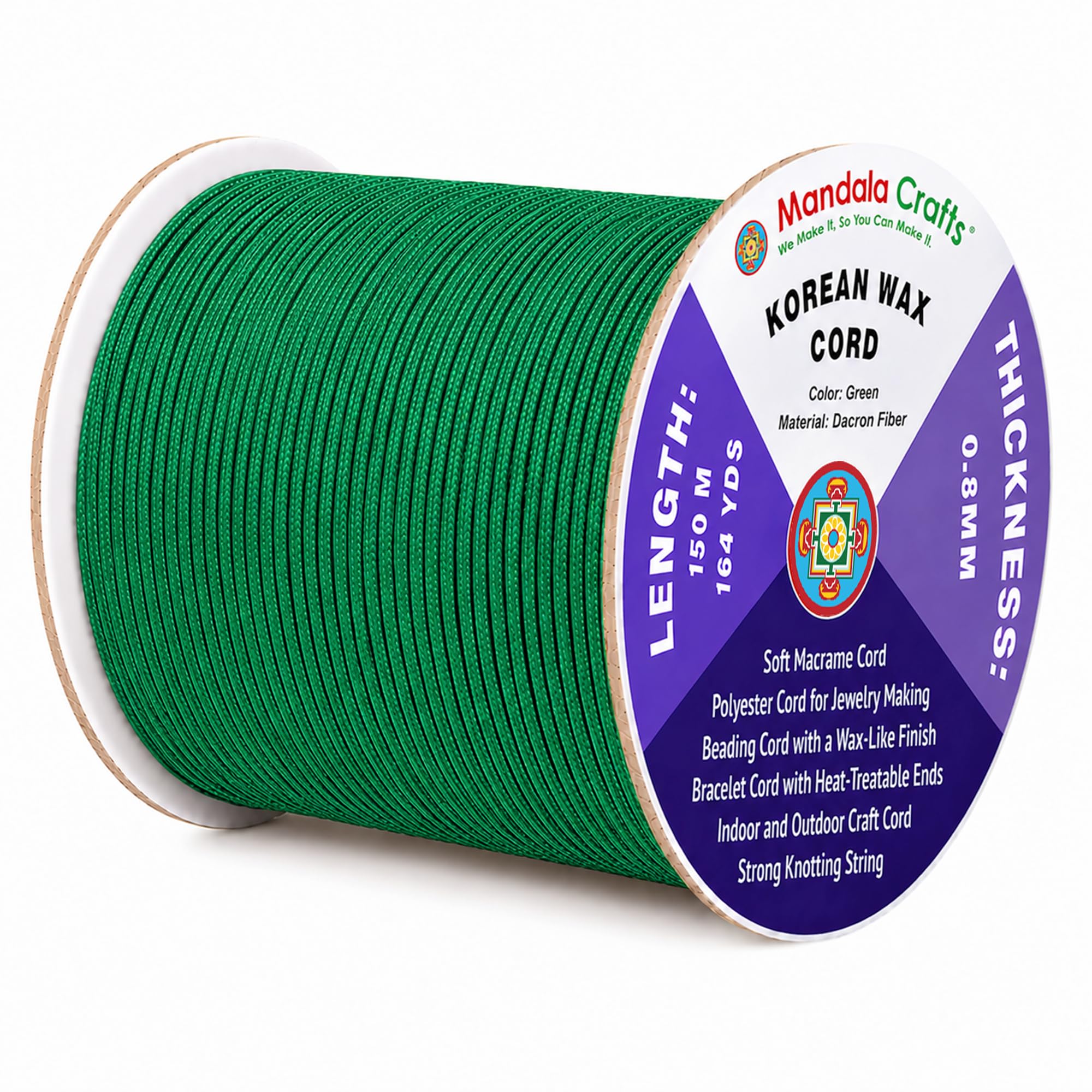 Korean Wax Cord for Jewelry Making | Durable for Outdoor, Polyester Waxed String, for Knotting, Braiding, Macrame, Beading, Necklaces, Earrings, Bracelets