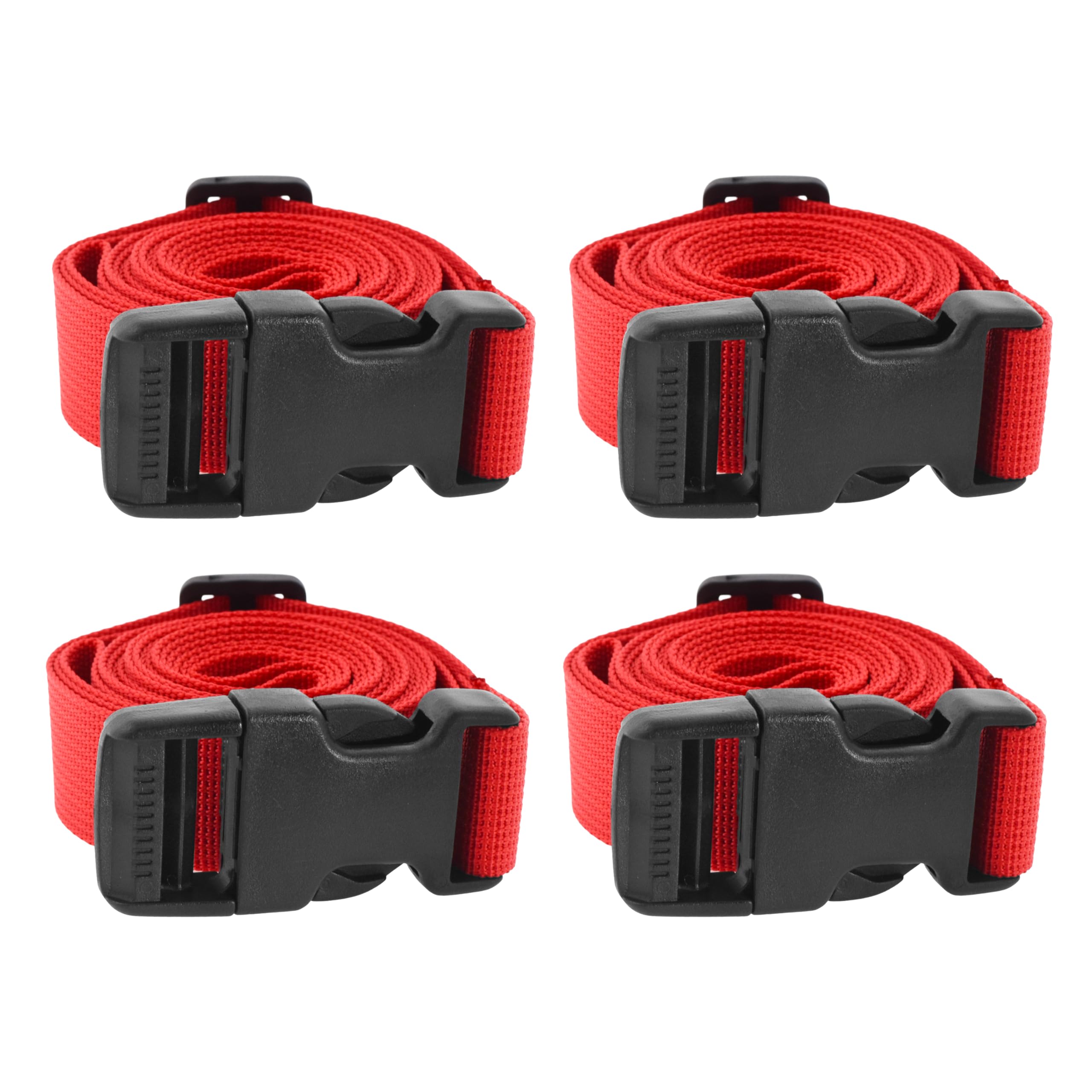 Quick Release Boat Cover Straps - 8 Pack Adjustable Nylon Buckle Straps For Securing Covers, Camping, Moving & More