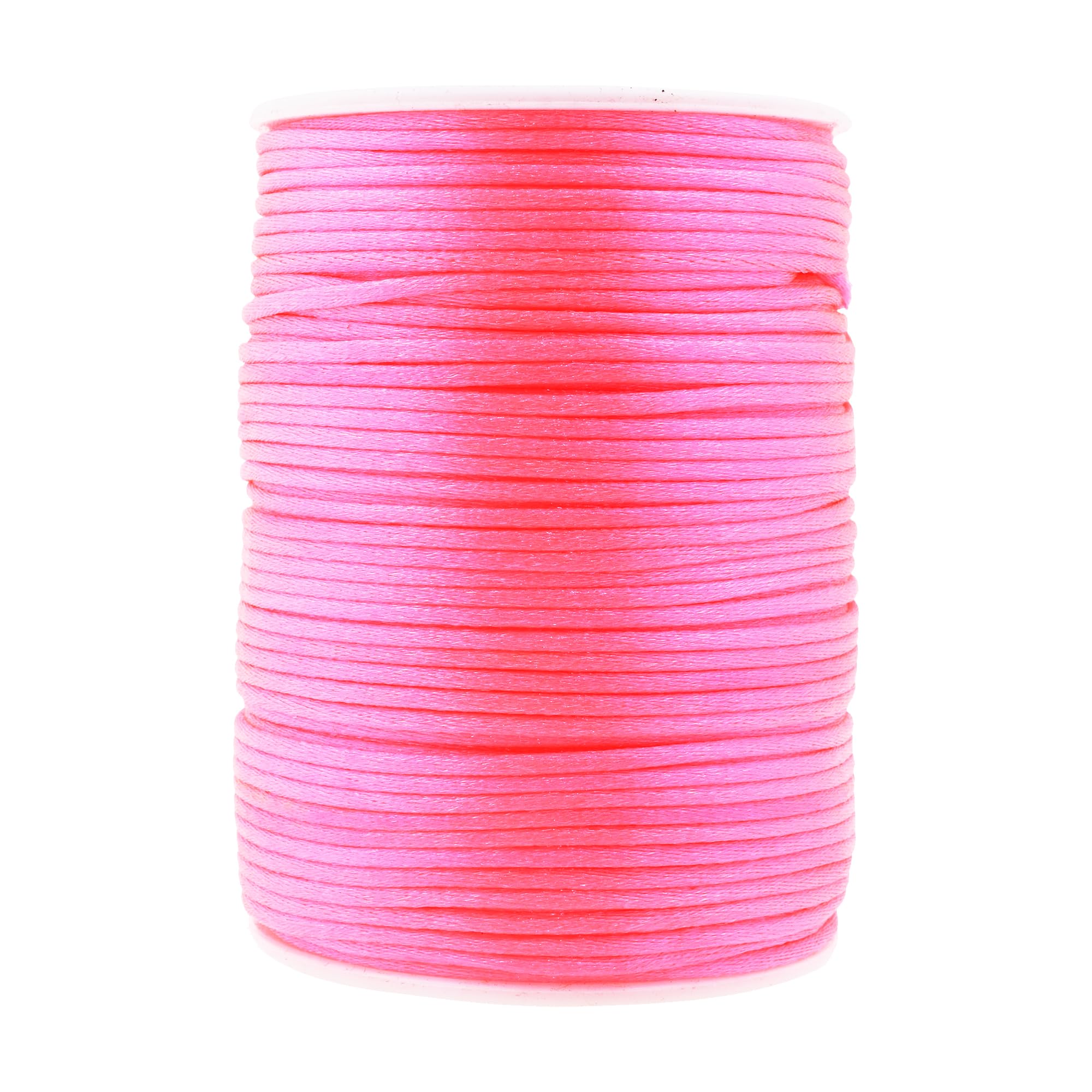 Mandala Crafts Satin Rattail Cord String from Nylon for Chinese Knot, Macrame, Trim, Jewelry Making