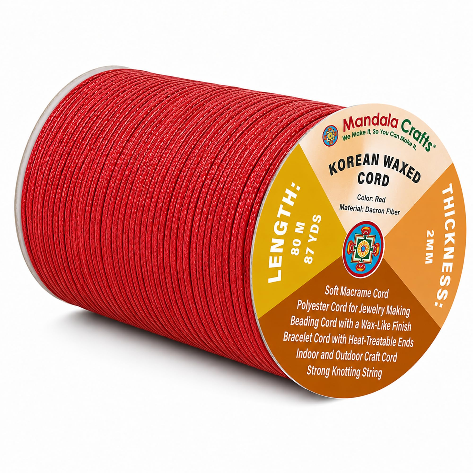Korean Wax Cord for Jewelry Making | Durable for Outdoor, Polyester Waxed String, for Knotting, Braiding, Macrame, Beading, Necklaces, Earrings, Bracelets