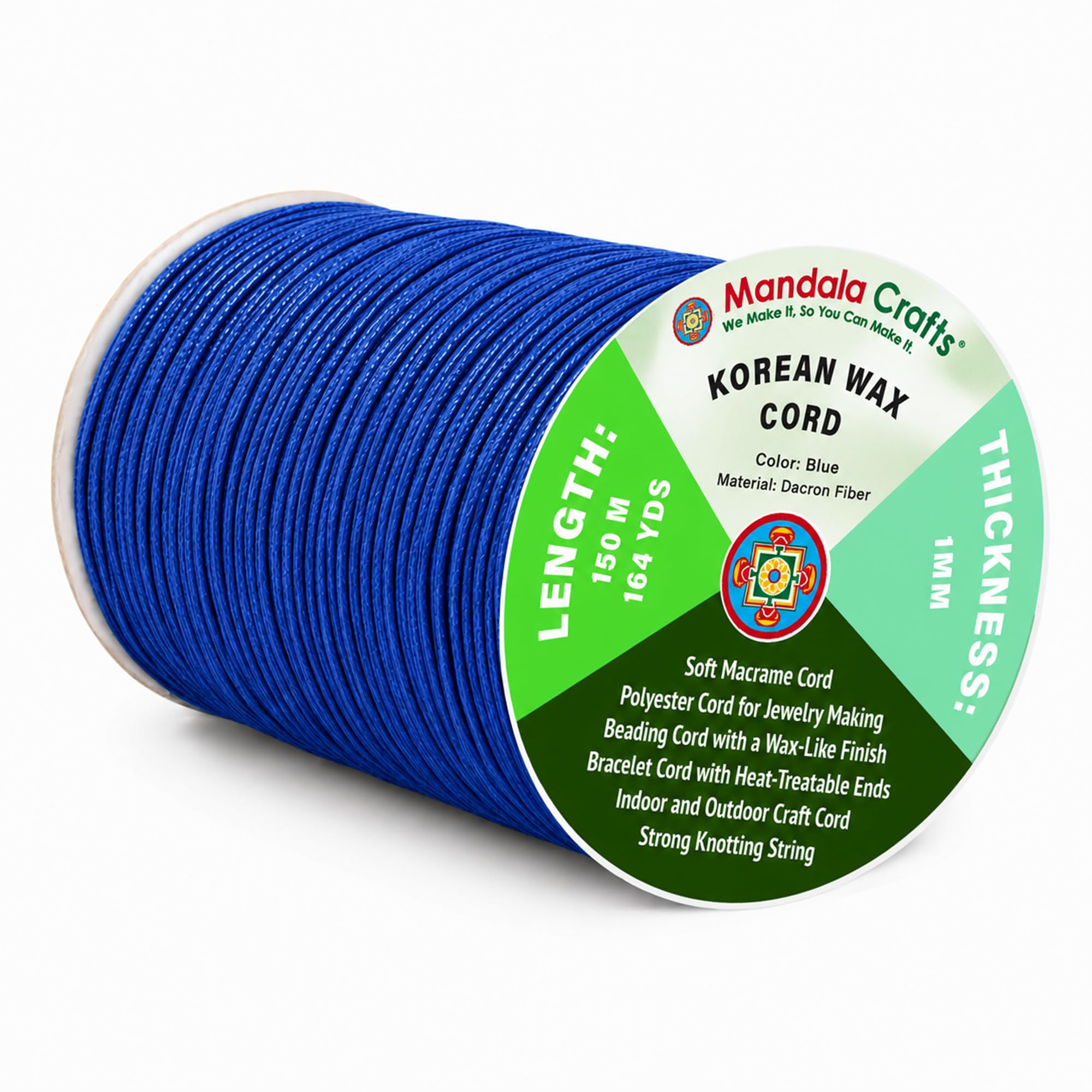 Korean Wax Cord for Jewelry Making | Durable for Outdoor, Polyester Waxed String, for Knotting, Braiding, Macrame, Beading, Necklaces, Earrings, Bracelets