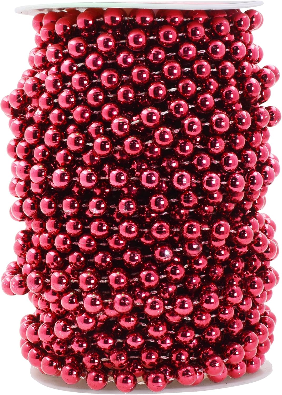 Mandala Crafts Faux Pearl Beads Garland Pearl Bead Roll String Strand for Wedding, Decorating, Trees, Crafts