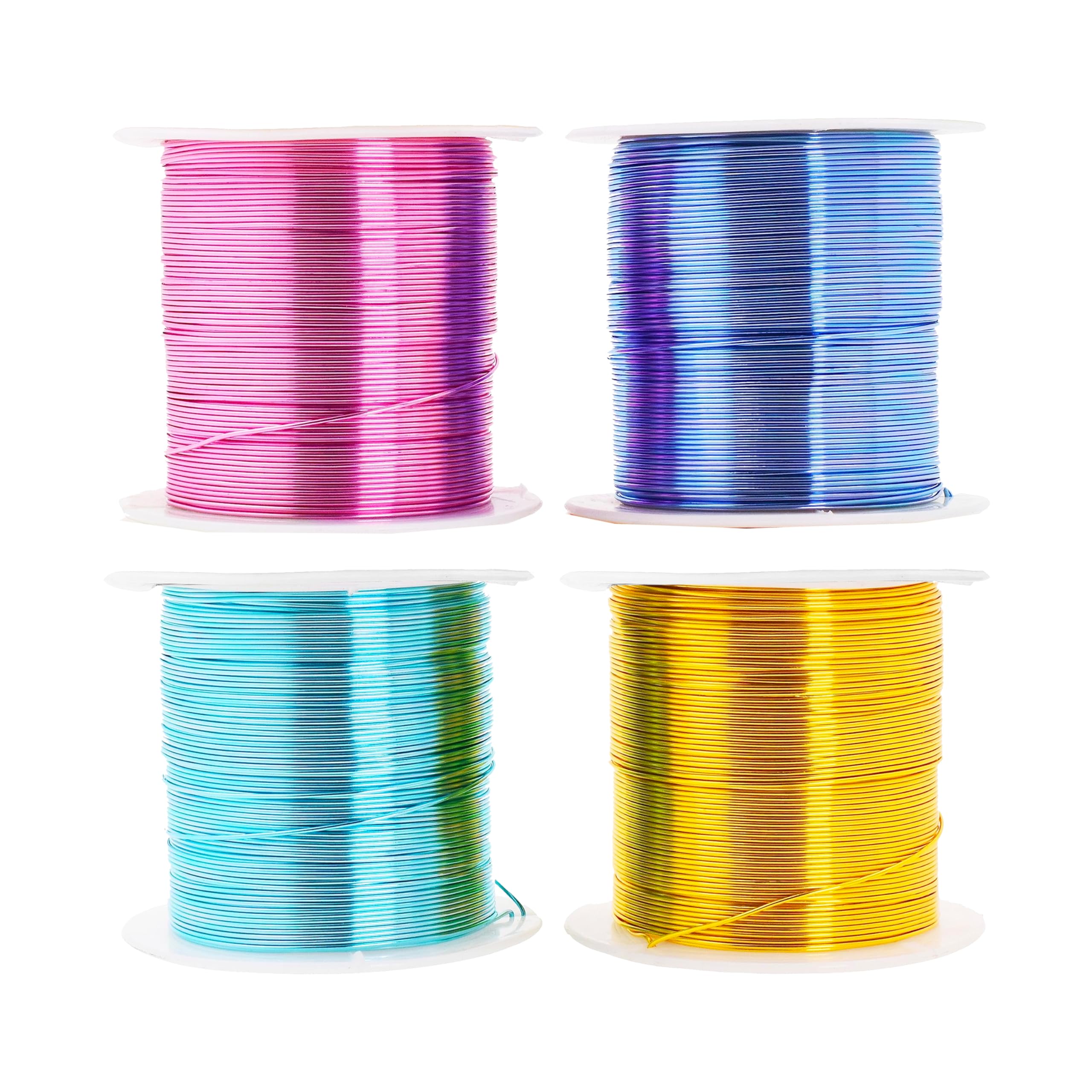 Mandala Crafts Anodized Aluminum Craft Wire for Jewelry Making - Bendable Flexible Pastel Crafting Wire Colored for Bonsai - Armature Wire for Sculpting