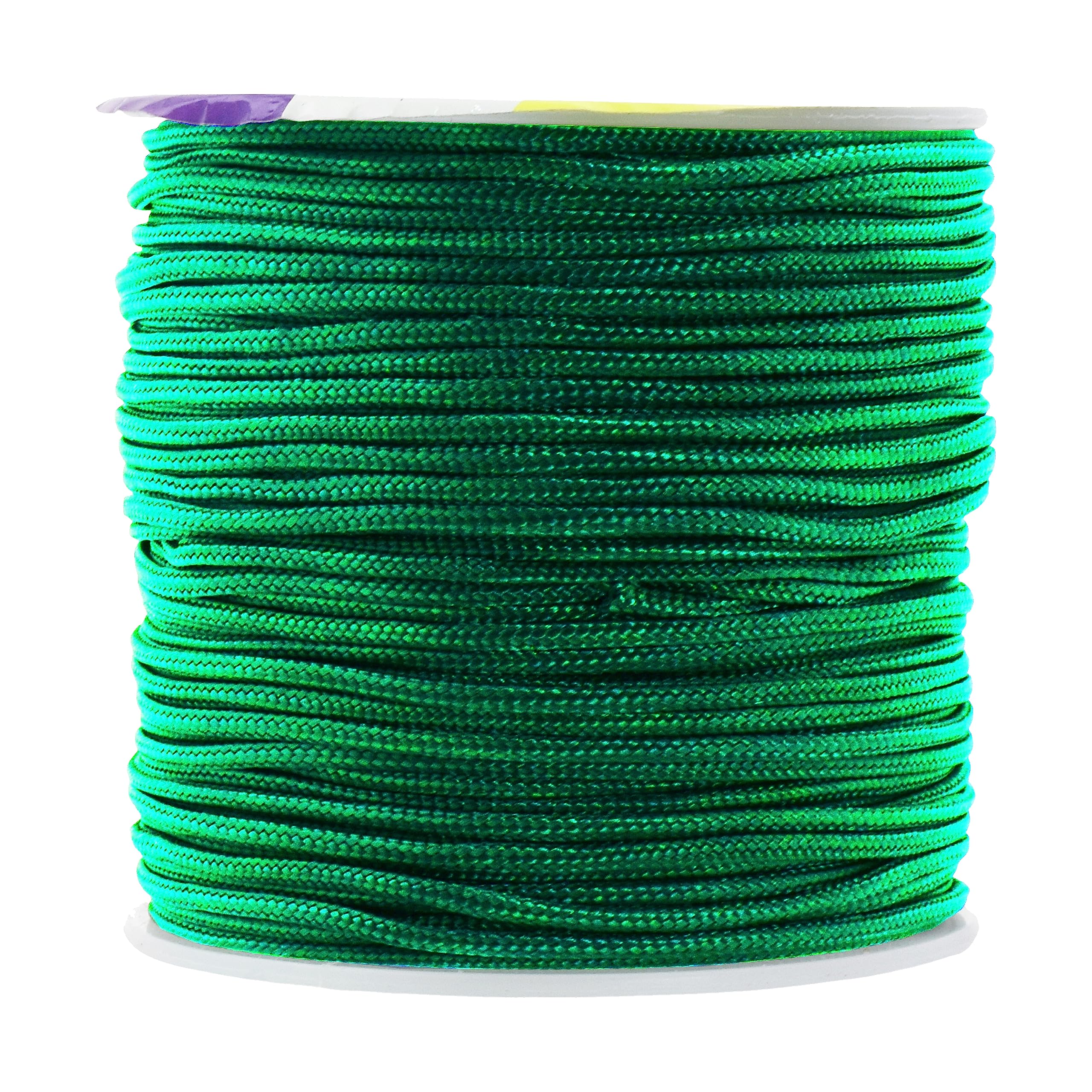 Mandala Crafts Nylon Satin Cord, Rattail Trim Thread for Chinese Knotting, Kumihimo, Beading, Macrame, Jewelry Making, Sewing