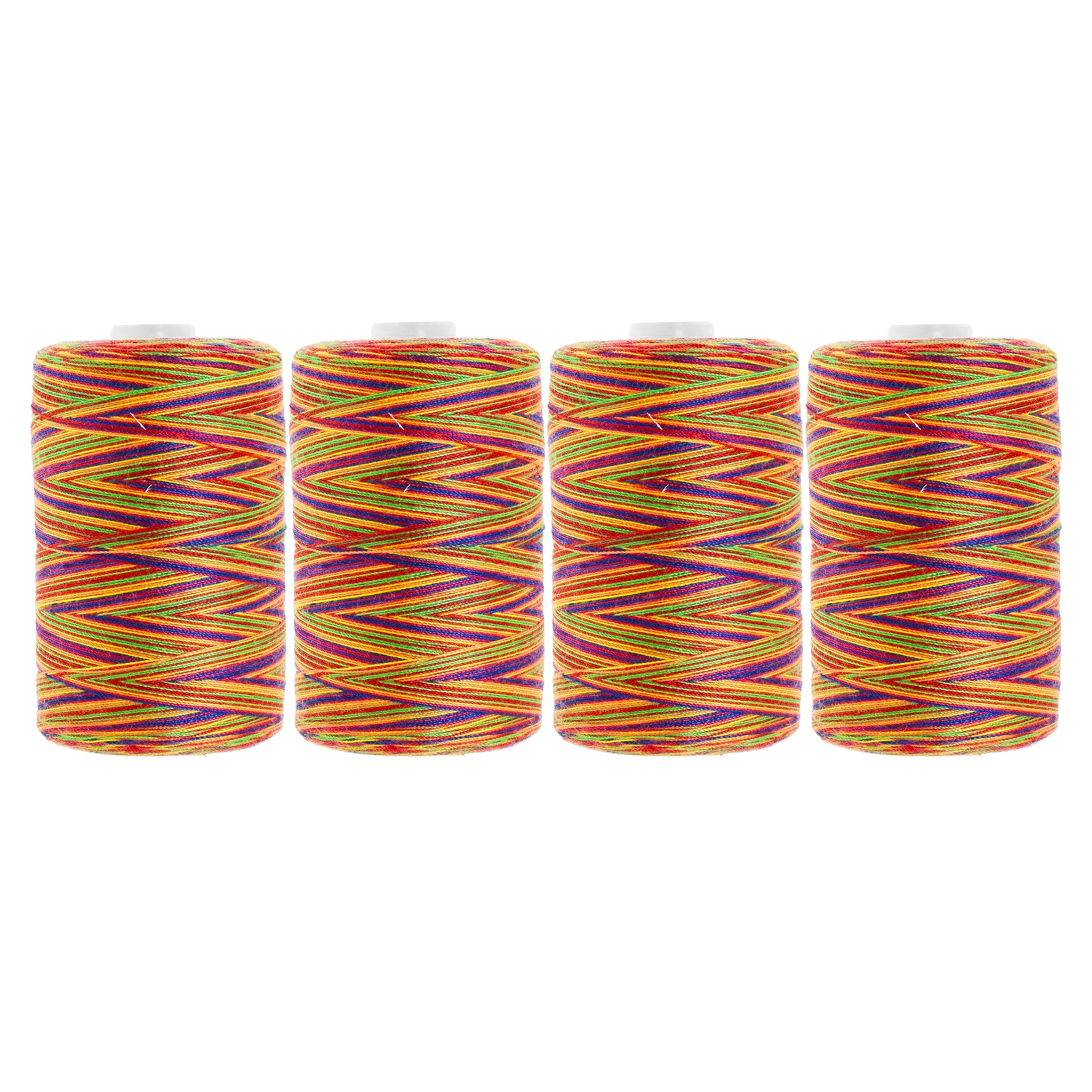 Mandala Crafts All Purpose Sewing Thread Spools - Serger Thread Cones 4 Pack – Polyester Thread for Overlock Sewing Machine Quilting