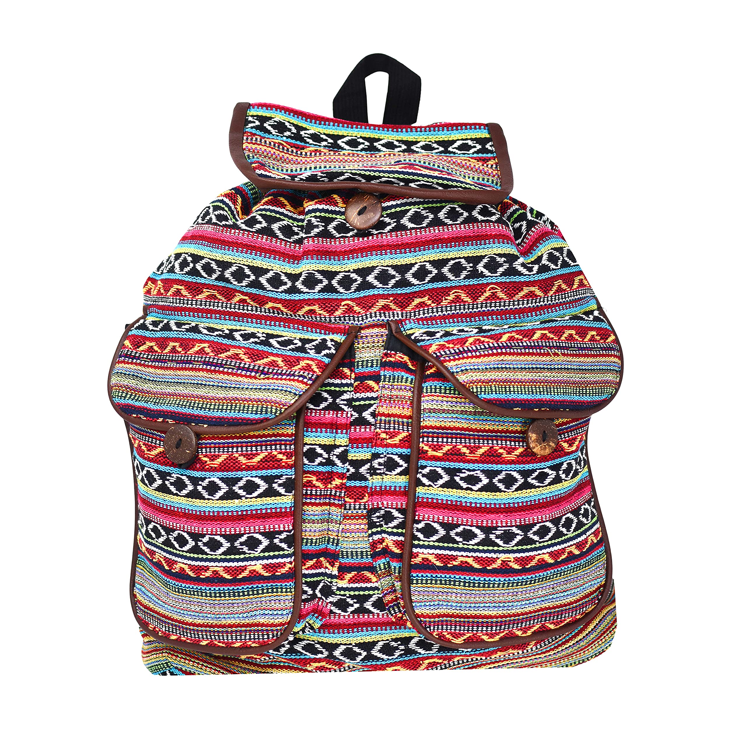 Bohemian Backpack - Boho Backpack Purse - Baja Backpack Hippie Backpack for Women Men