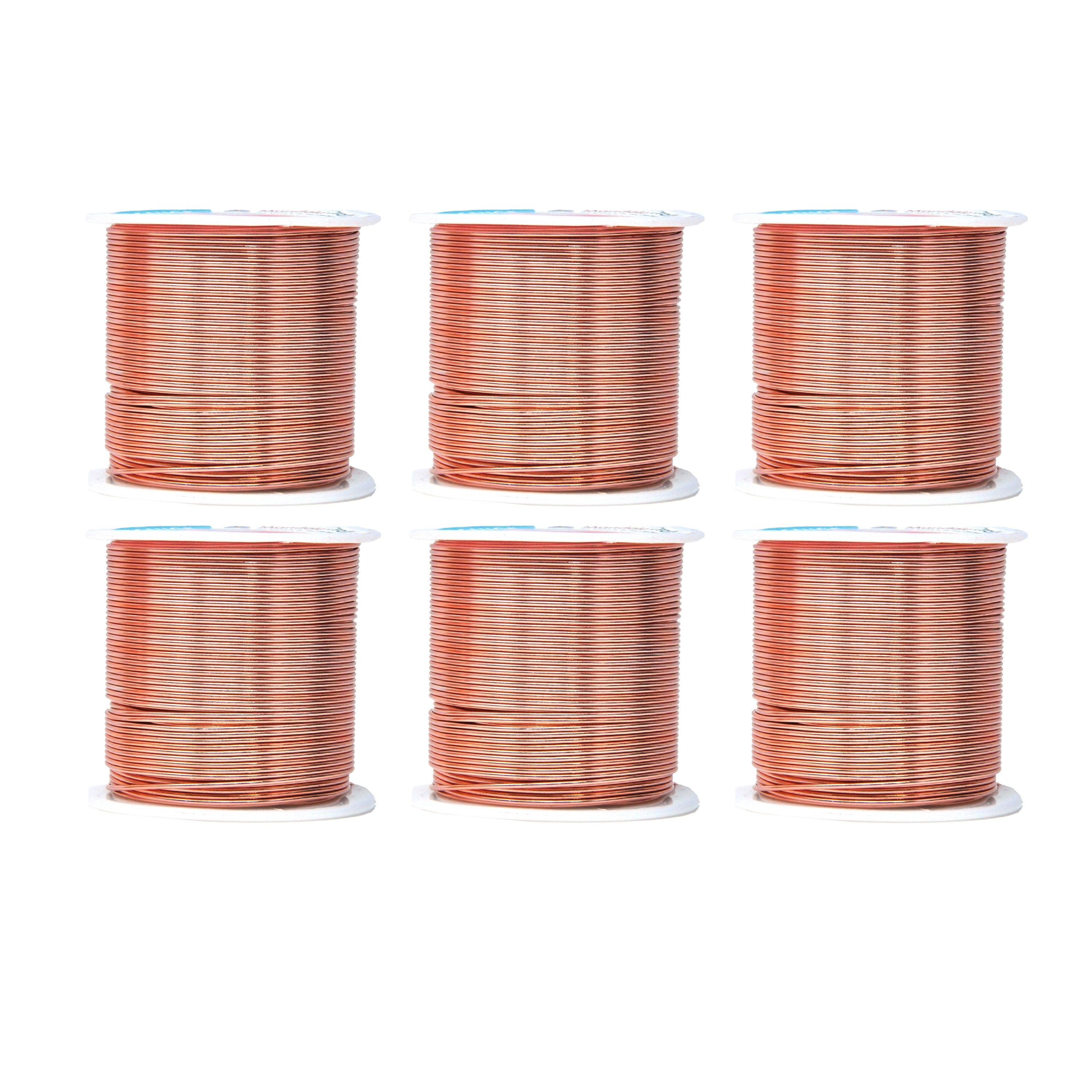 Mandala Crafts Anodized Aluminum Wire for Sculpting, Armature, Jewelry Making, Gem Metal Wrap, Garden, Colored and Soft, Assorted 6 Rolls