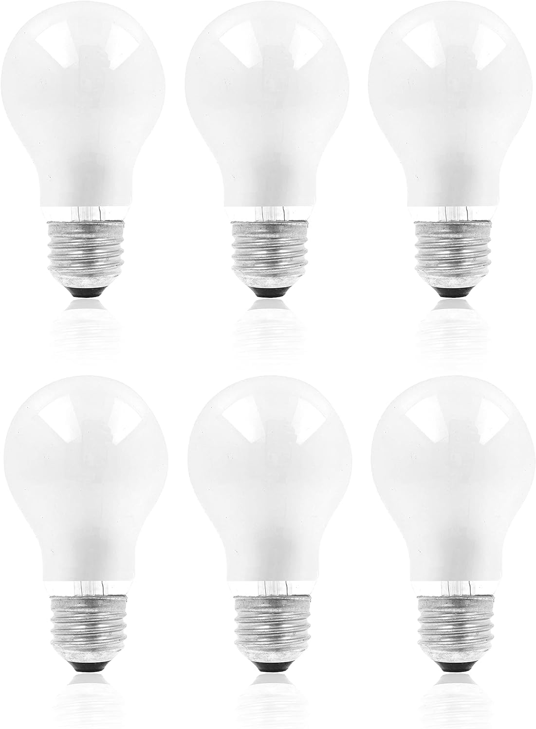 Mandala Crafts Appliance Rough Service Light Bulbs - Dimmable E26 A19 Bulb Pack of 6 Appliance Frosted Light Bulbs