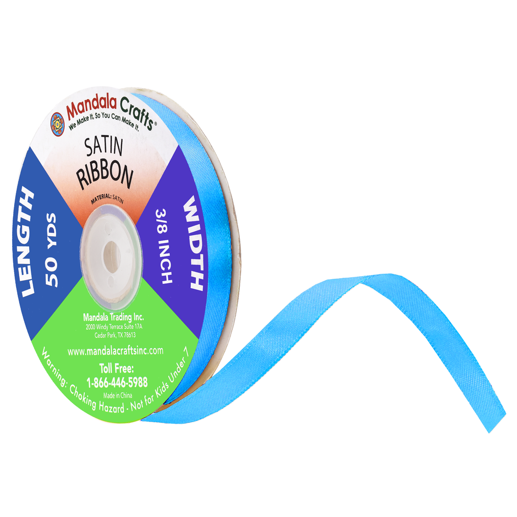 1/4 3/8 1/2 Inch Satin Ribbon for Crafts - Ribbons for Gift Wrapping