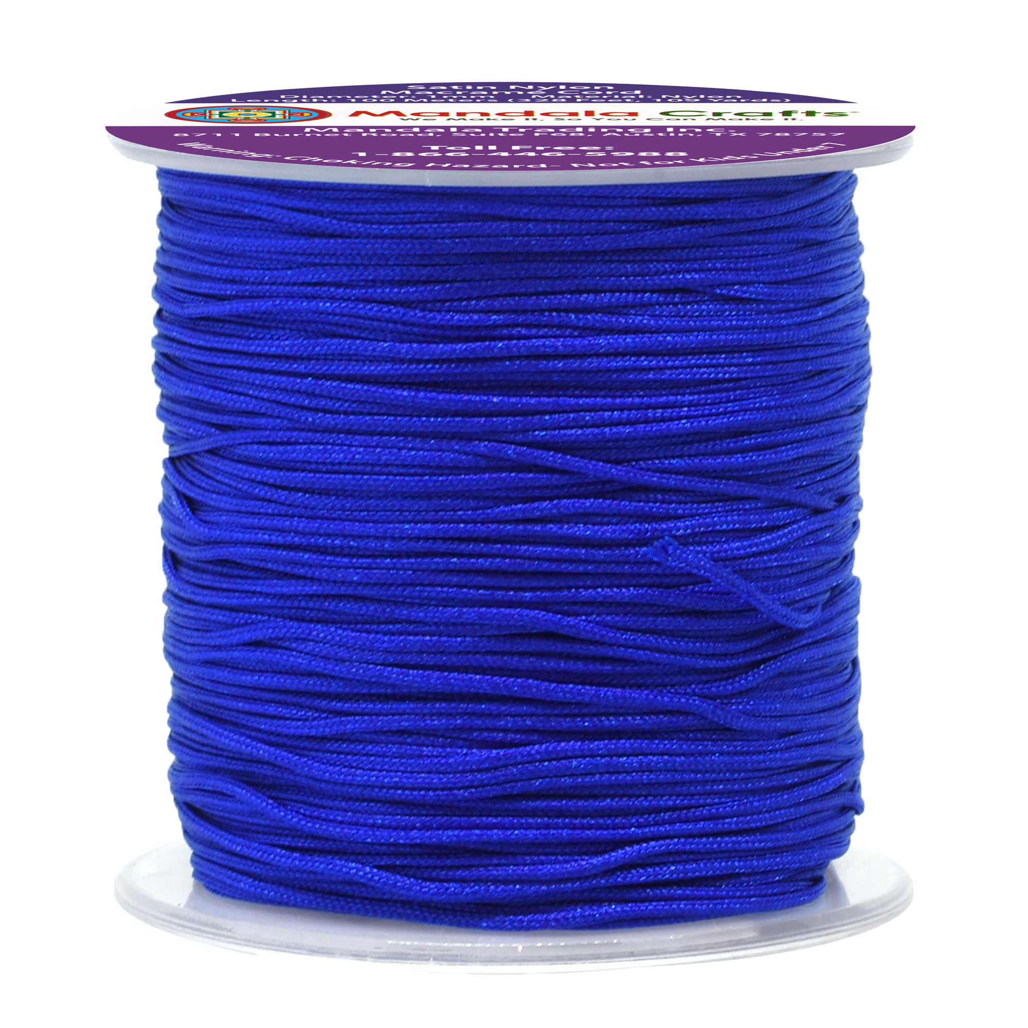 1mm Nylon Satin Cord, Rattail Trim Thread for Chinese Knotting, Kumihimo, Beading, Macrame, Jewelry Making, Sewing