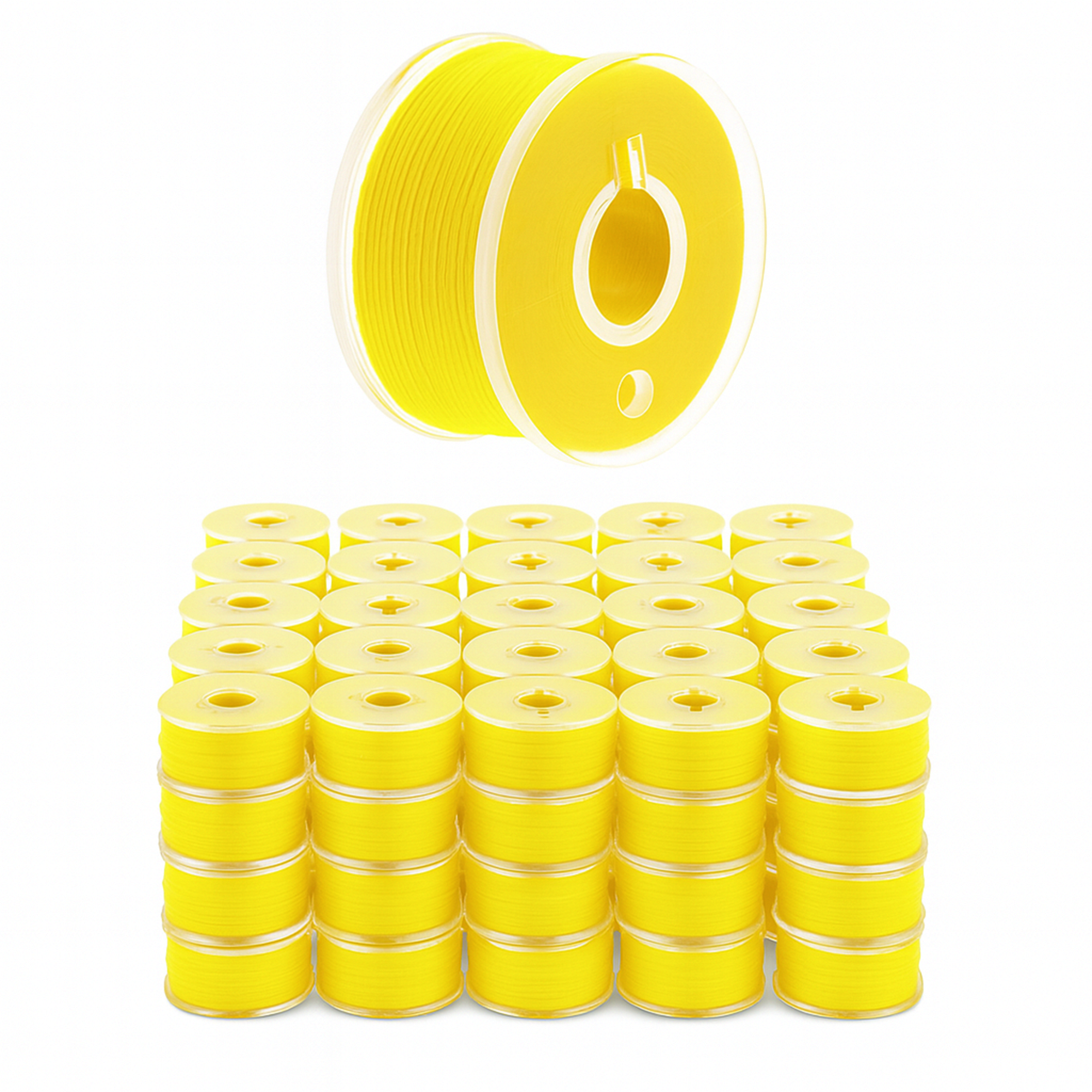 Mandala Crafts Prewound Bobbin Thread Prewound Bobbins for Embroidery Machines Singer Brother 144 PCs Class 15 60/2 60WT