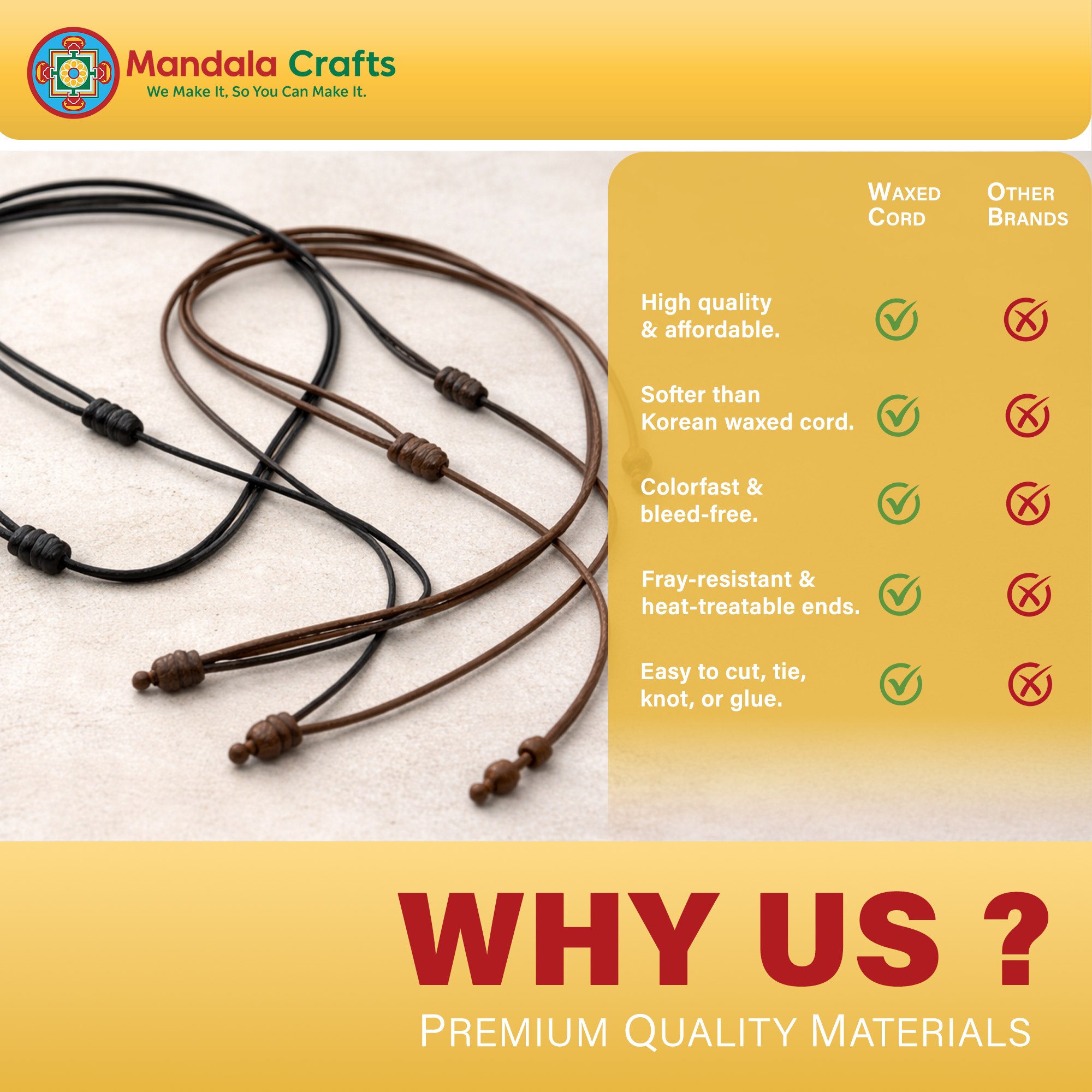 0.5mm Cotton Waxed Cord for Jewelry Making Bracelet Cord Waxed String - Beading String Thread Jewelry Cords for Necklaces String