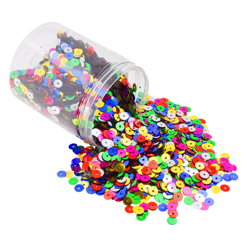 5000 Mixed Color 6mm CUP round loose sequins Paillettes sewing Wedding craft