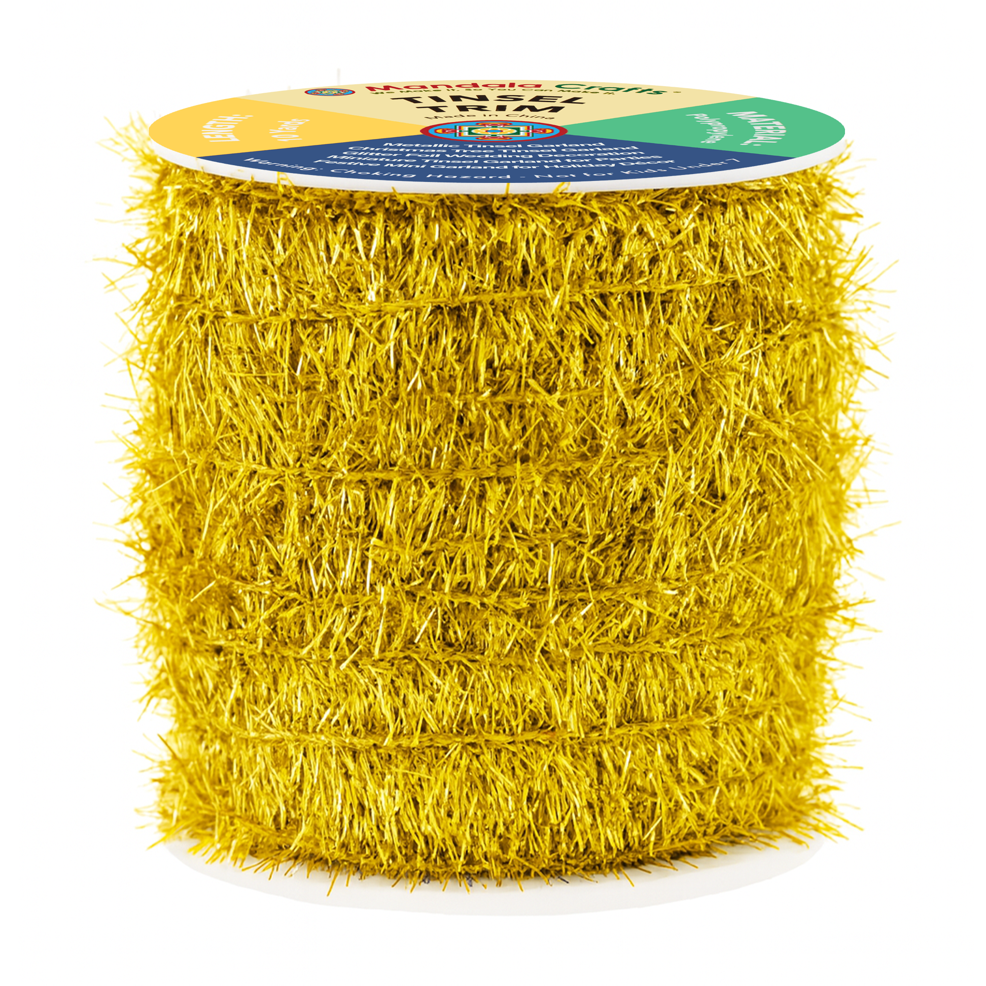 Tinsel Garland Décor Thin Tinsel Ribbon Metallic Mini Garland with Wire for Christmas Tree Decoration Wedding Birthday Party Supplies