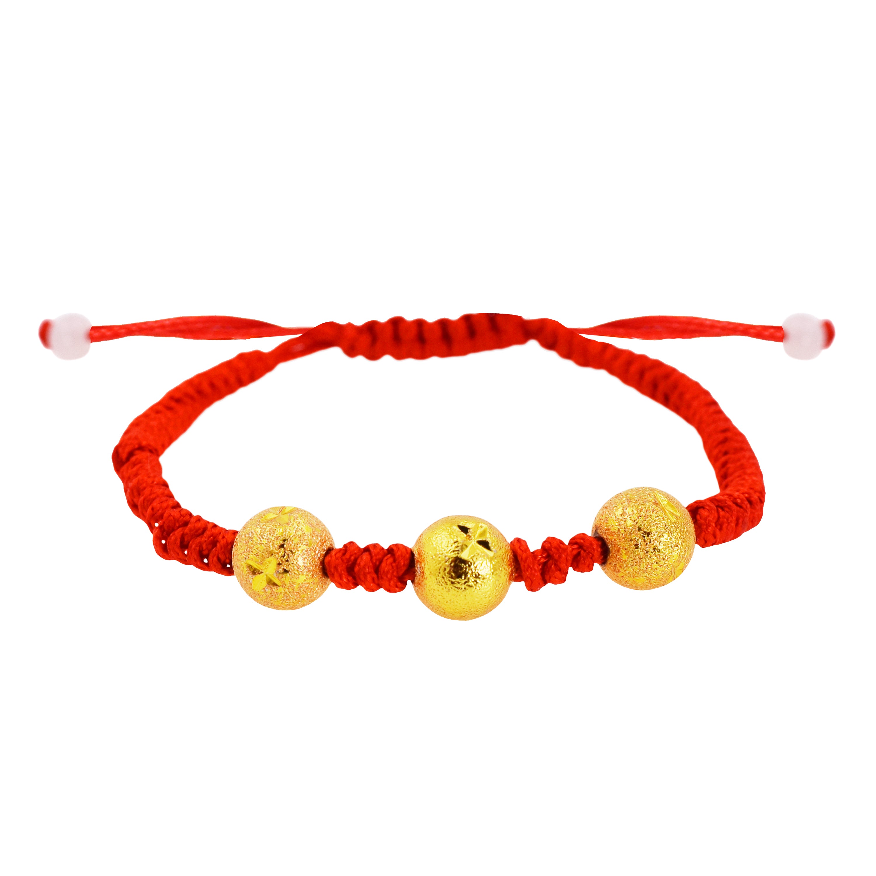 Golden Beads Kabbalah Red String Bracelet Protection Against Evil Eye - Red Bracelet for Protection Good Luck - Red Protection Bracelet for Men Women