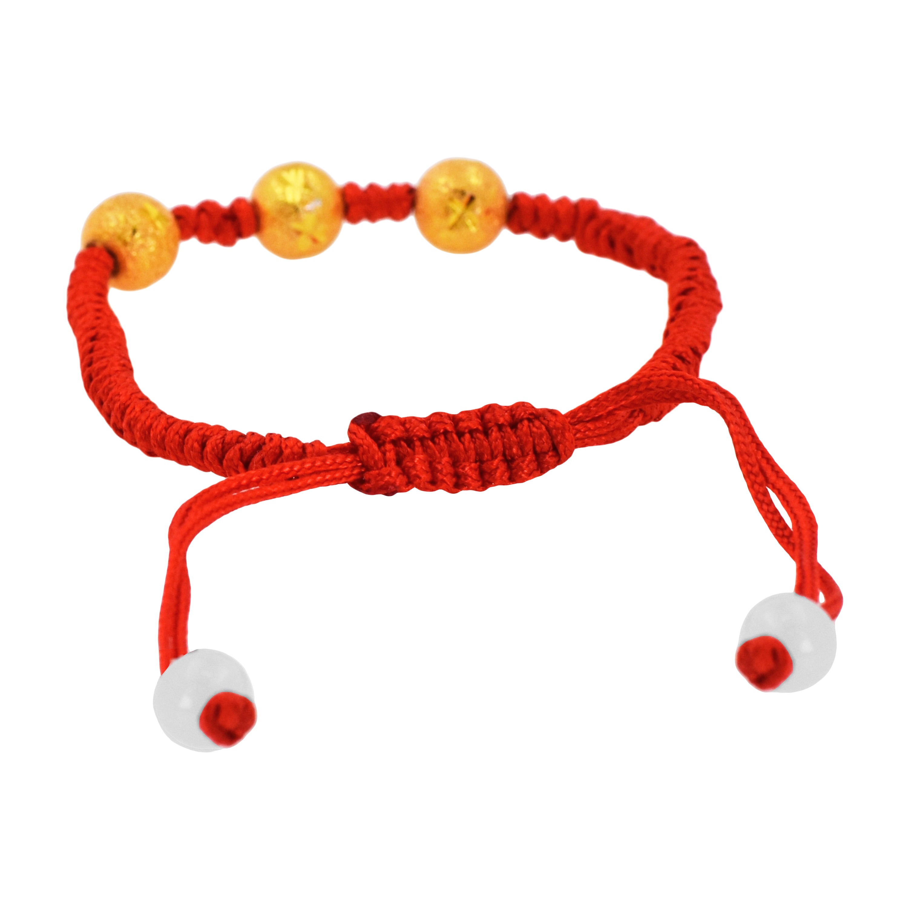 Golden Beads Kabbalah Red String Bracelet Protection Against Evil Eye - Red Bracelet for Protection Good Luck - Red Protection Bracelet for Men Women