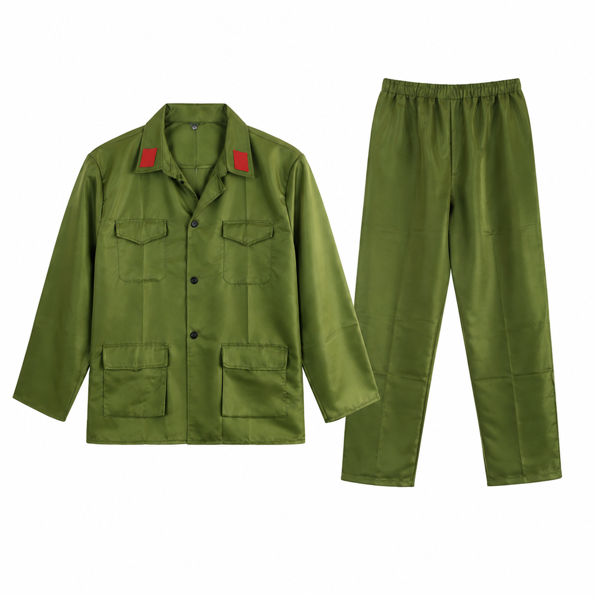 Mandala Crafts Green XL Military Style Mao Uniform Adult Halloween Costume