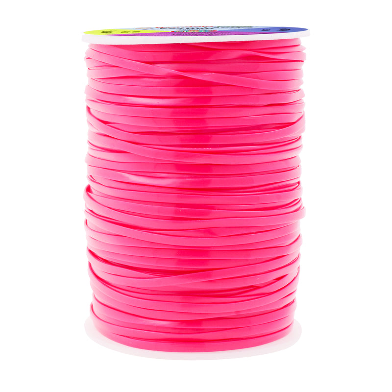Plastic Lacing Cord Boondoggle String Kit - 2.5mm 100 Yds Gimp String Kit for Keychain Plastic Cord Bracelet Necklace Jewelry Making - Plastic Lanyard String