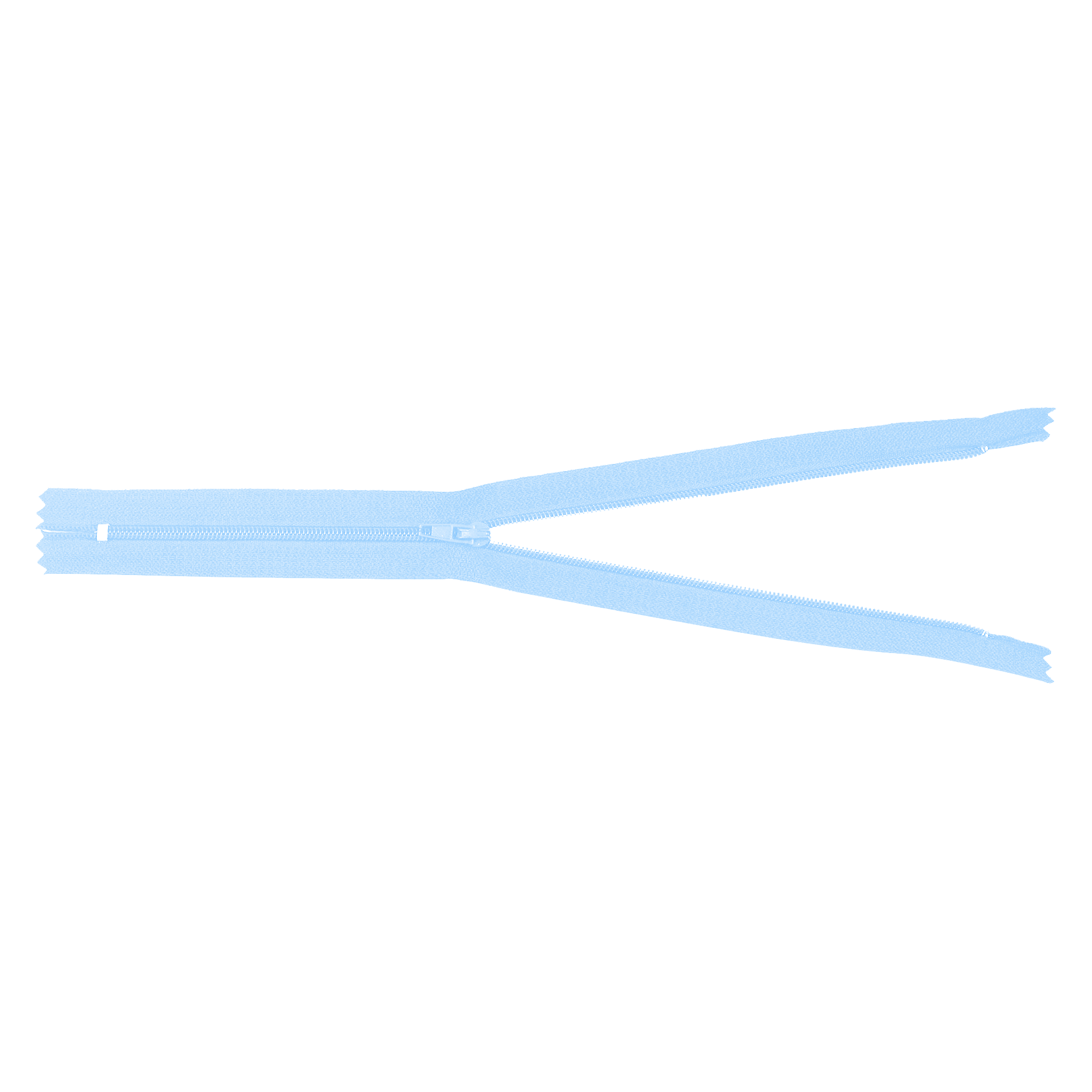 Mandala Crafts Light Blue Nylon Zippers for Sewing Light Blue Zipper in Bulk - Light Blue Sewing Zippers for Tailor Zipper Replacement