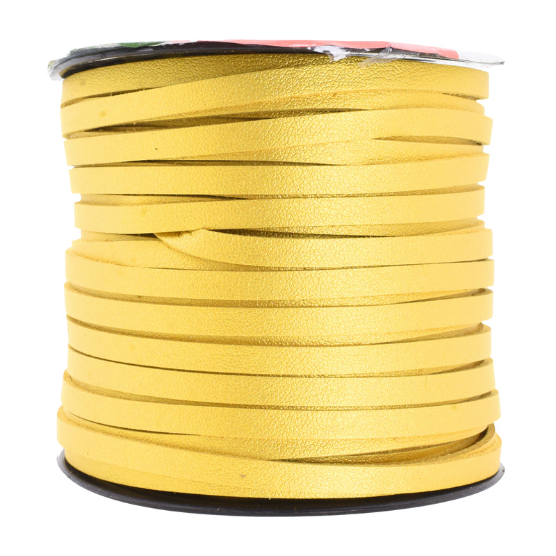 Suede Cord, 49.21 Yards 5mm Flat Leather Thread String for Purse Handbag Shoelace DIY Crafts Bracelet Making, Silver Gray 1 Roll | Harfington