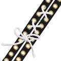 Gold Metal Eyelet Trim with Grommets - Eyelet Grommet Tape for Sewing - Eyelet Tape Strip Cotton Twill Tape by The Yard