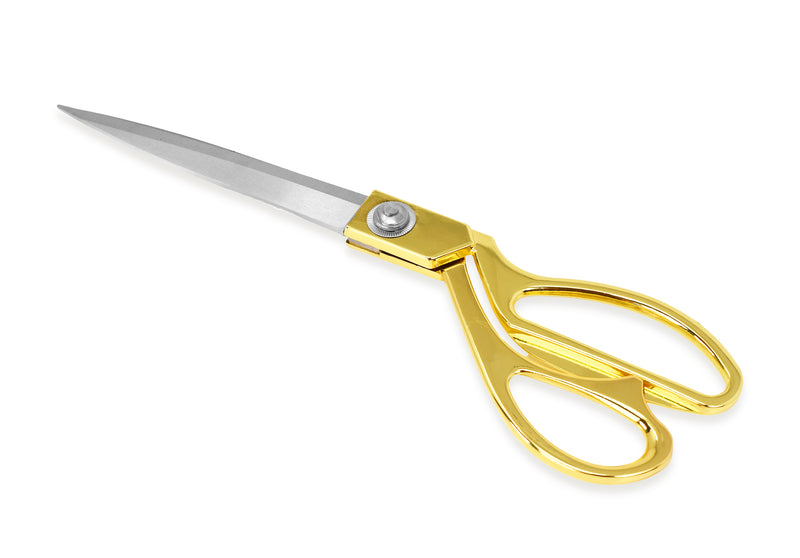 Mandala Crafts Ribbon Cutting Scissors for Ribbon Cutting Ceremony Large  Gold Scissors Set Tailor Scissors Heavy Duty Shears with Stainless steel  Blade for Fabric Sewing