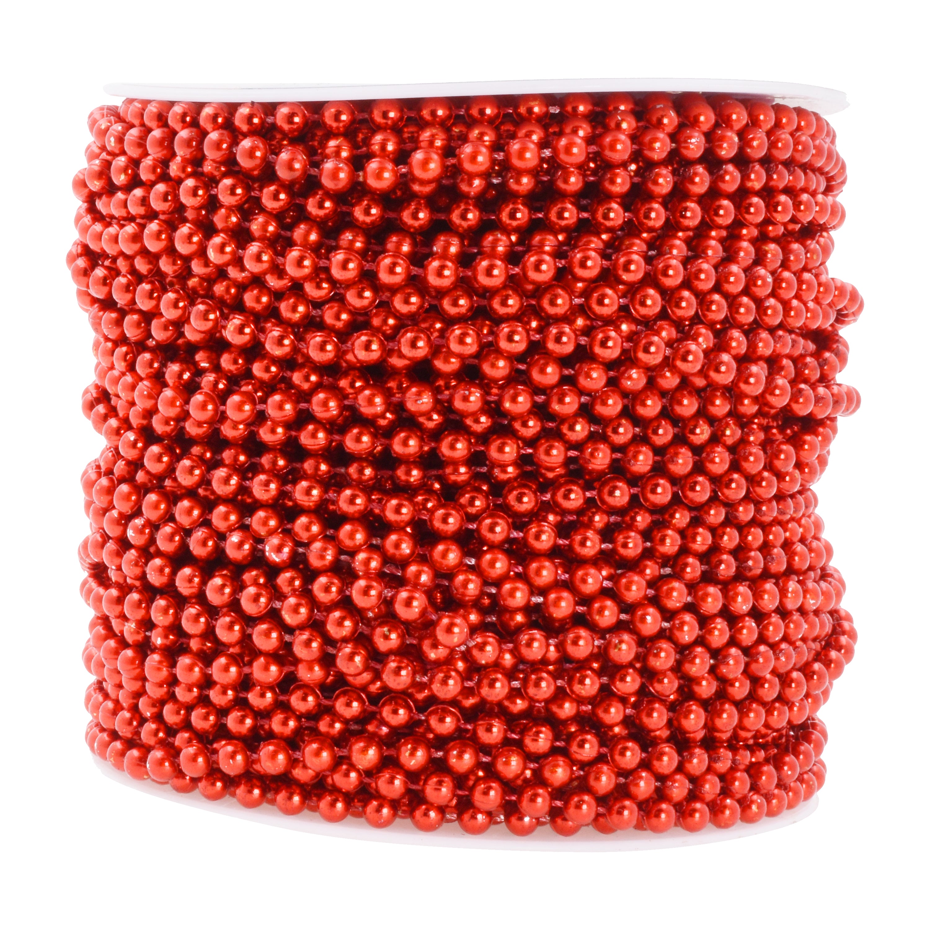 Mandala Crafts Faux Pearl Beads Garland Pearl Bead Roll String Strand for Wedding, Decorating, Trees, Crafts