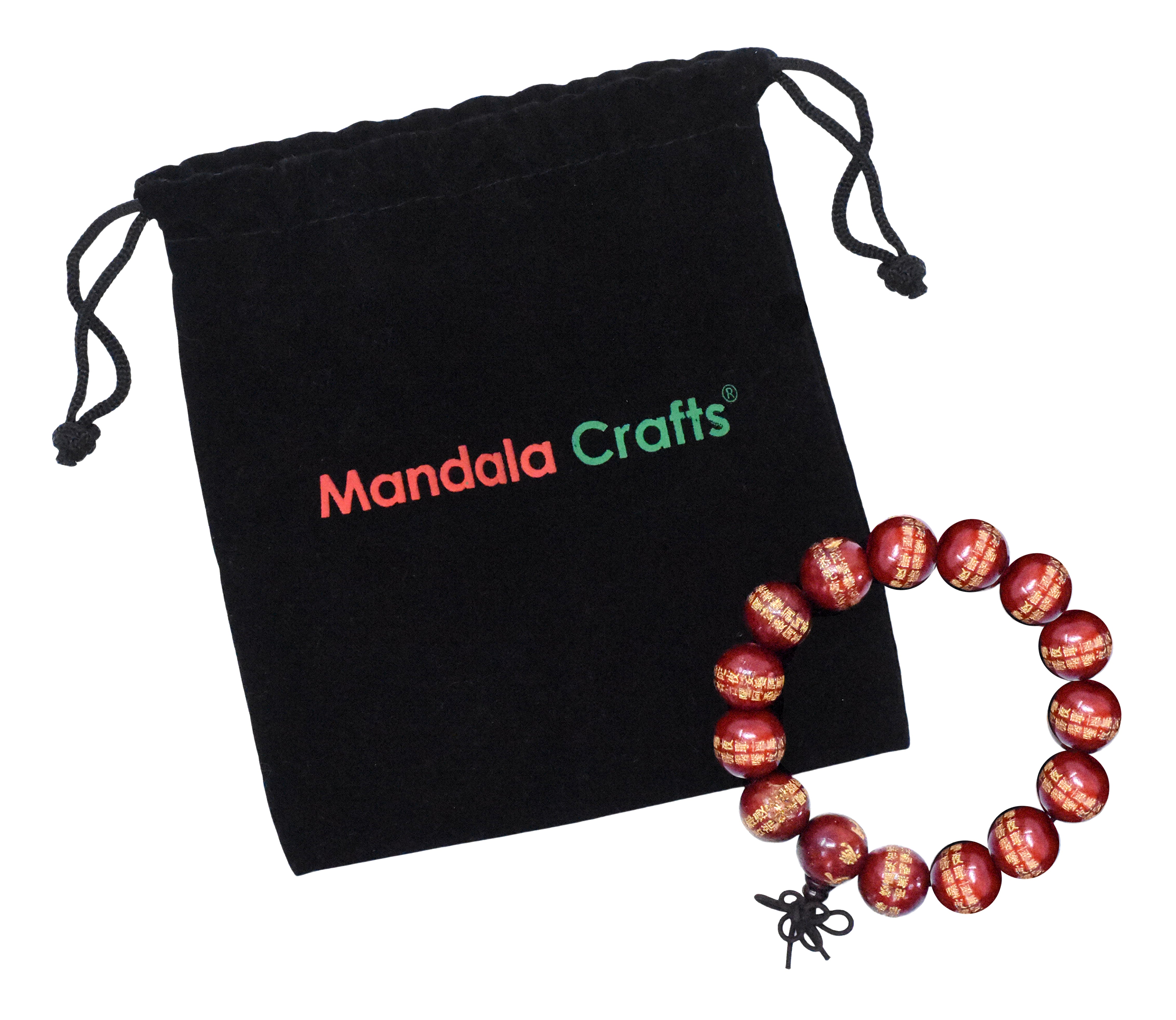 Mala Bracelet Wood Buddhist Prayer Beads for Men Women – Mala Wrist Meditation Beads Buddhist Bracelet - Tibetan Prayer Beads Bracelet