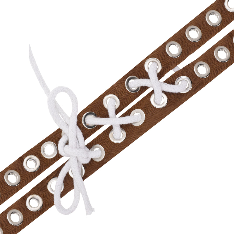 Silver Metal Eyelet Trim with Grommets - Eyelet Grommet Tape for Sewing ...