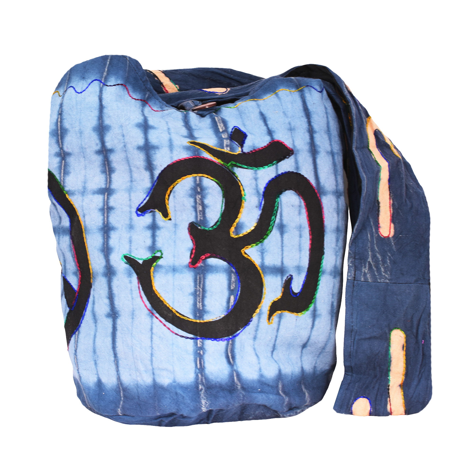 Hippie Bag - Boho Bag - Hobo Hippie Purse - Indie Style Hippie Crossbody Bag - Bohemian Sling Shoulder Bag Om Symbol Peace Sign
