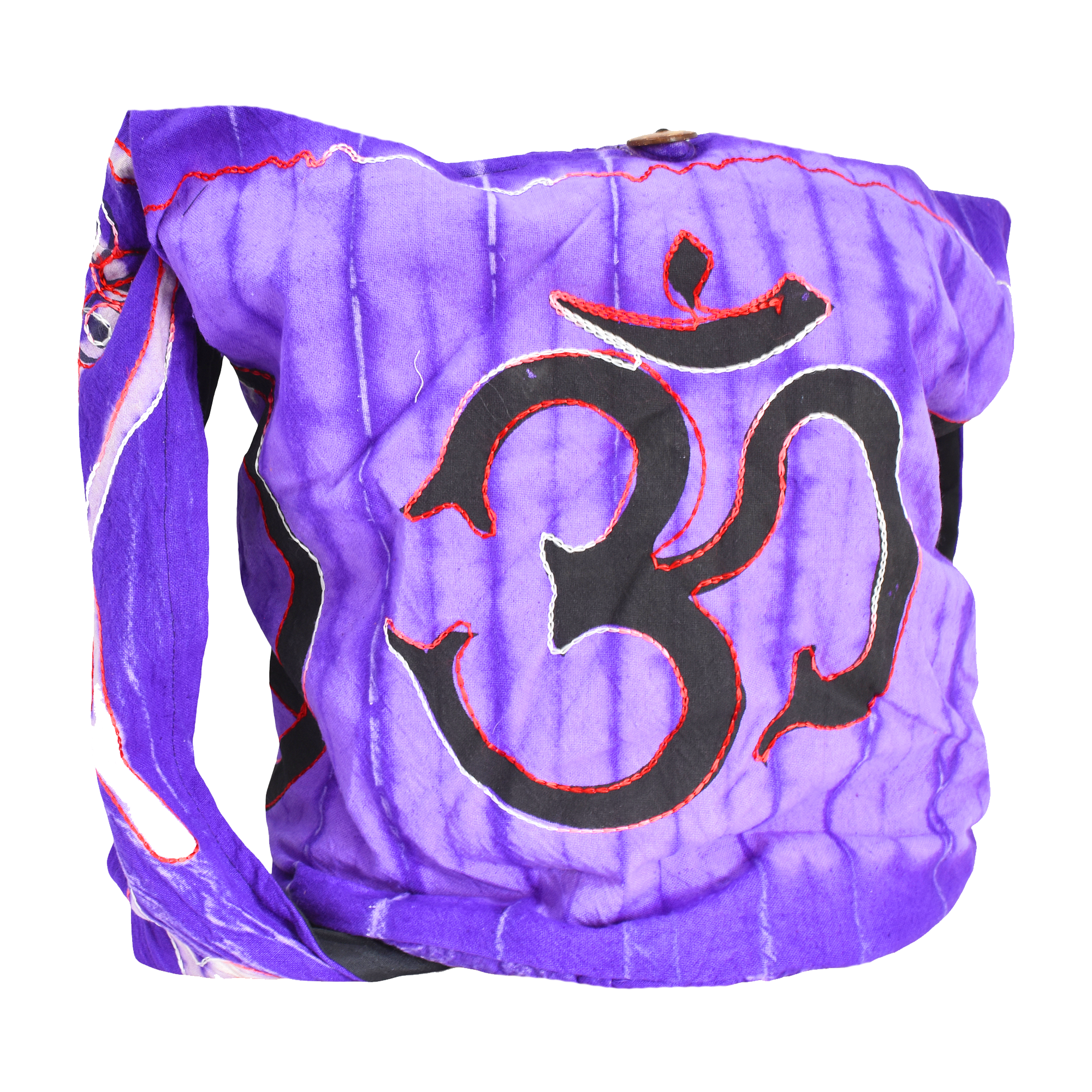 Hippie Bag - Boho Bag - Hobo Hippie Purse - Indie Style Hippie Crossbody Bag - Bohemian Sling Shoulder Bag Om Symbol Peace Sign